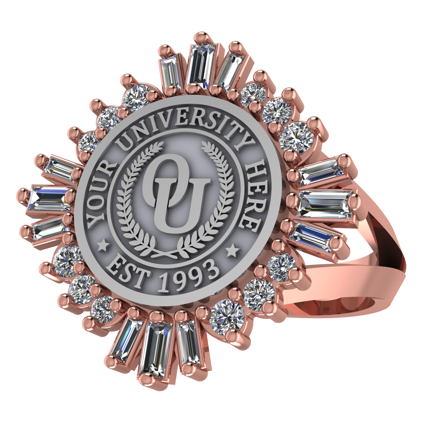 Tramontana | V-Frame Band Custom College Ring