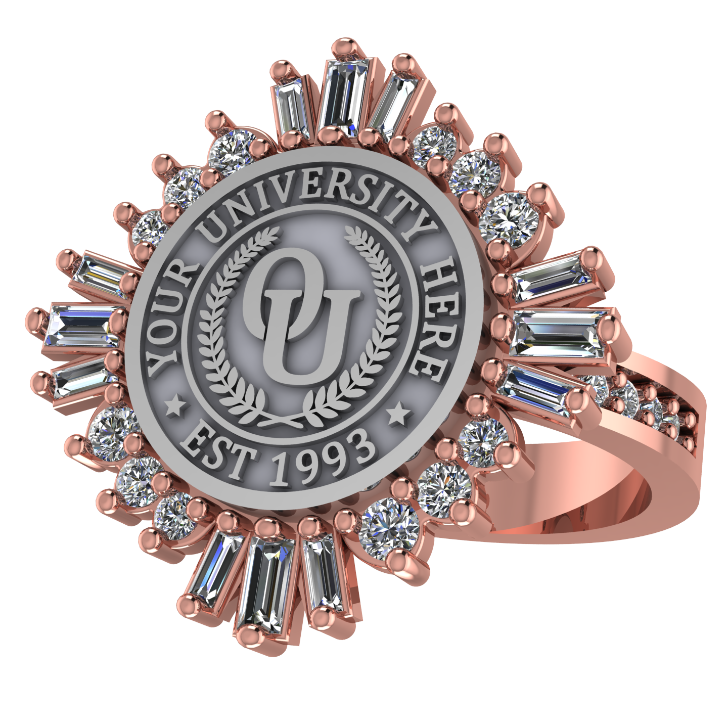 Tramontana | Channel Core Band Custom Collage Ring