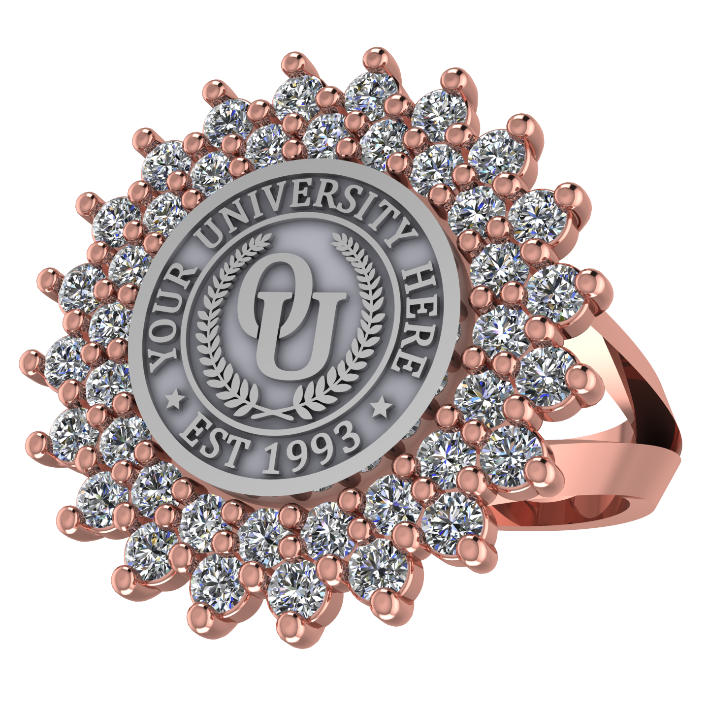 Splendid | V-Frame Band Custom Collage Ring