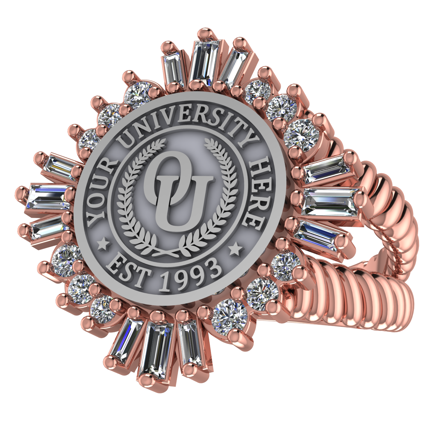 Tramontana | V-Rope Band Custom College Ring
