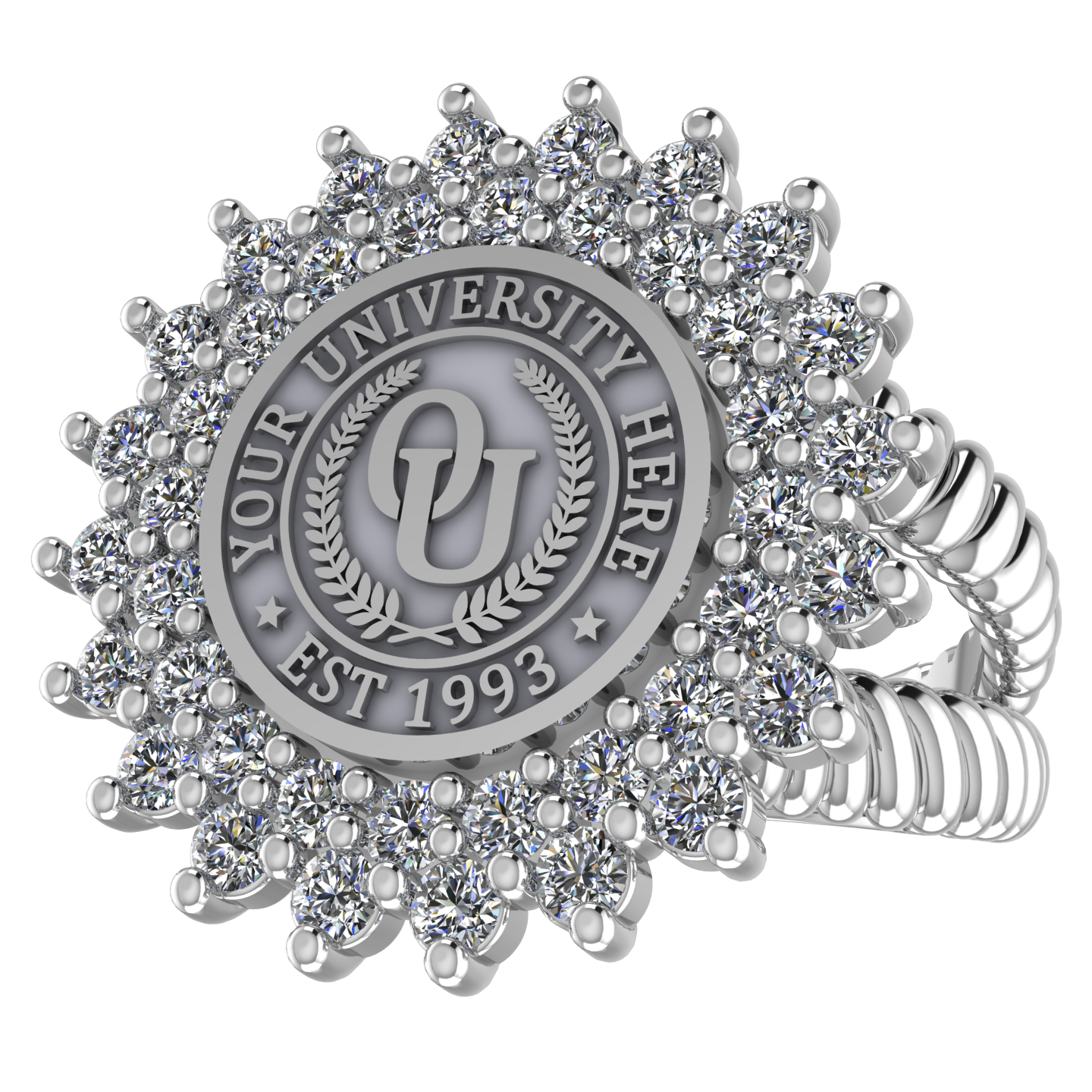 Splendid | V-Rope Band Custom Collage Ring