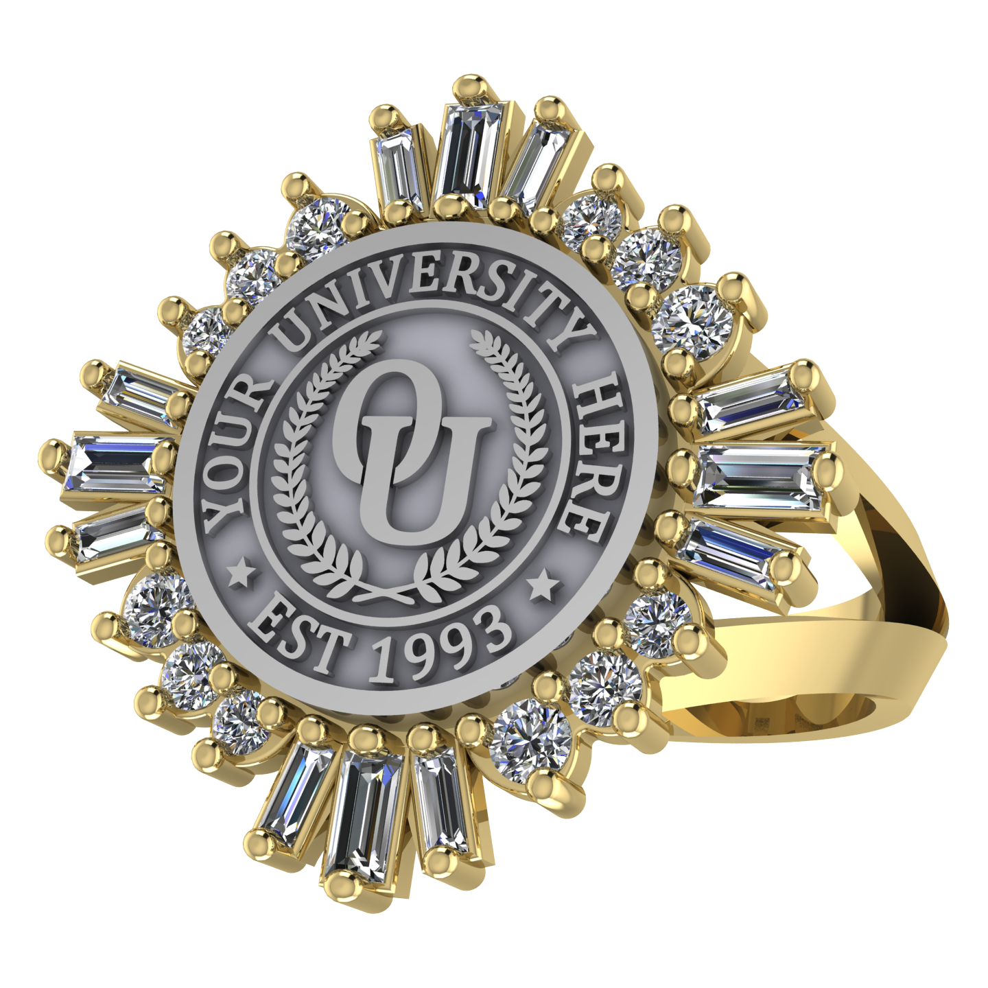 Tramontana | V-Frame Band Custom College Ring