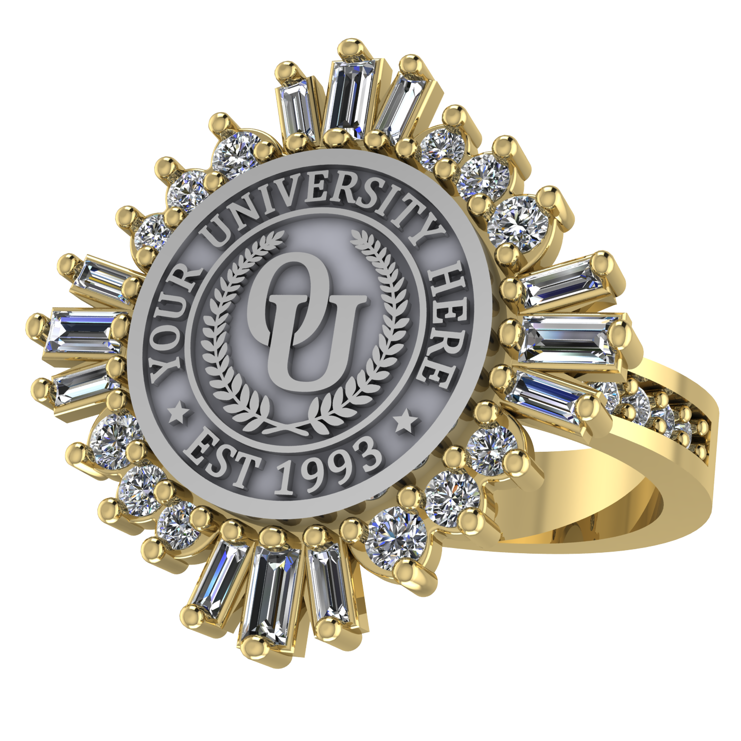 Tramontana | Channel Core Band Custom Collage Ring