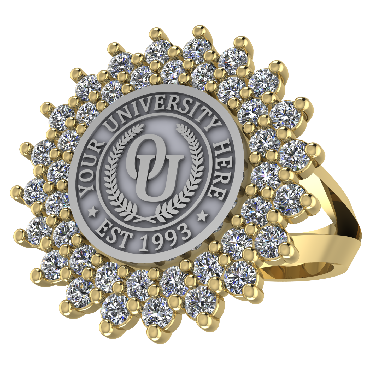 Splendid | V-Frame Band Custom Collage Ring