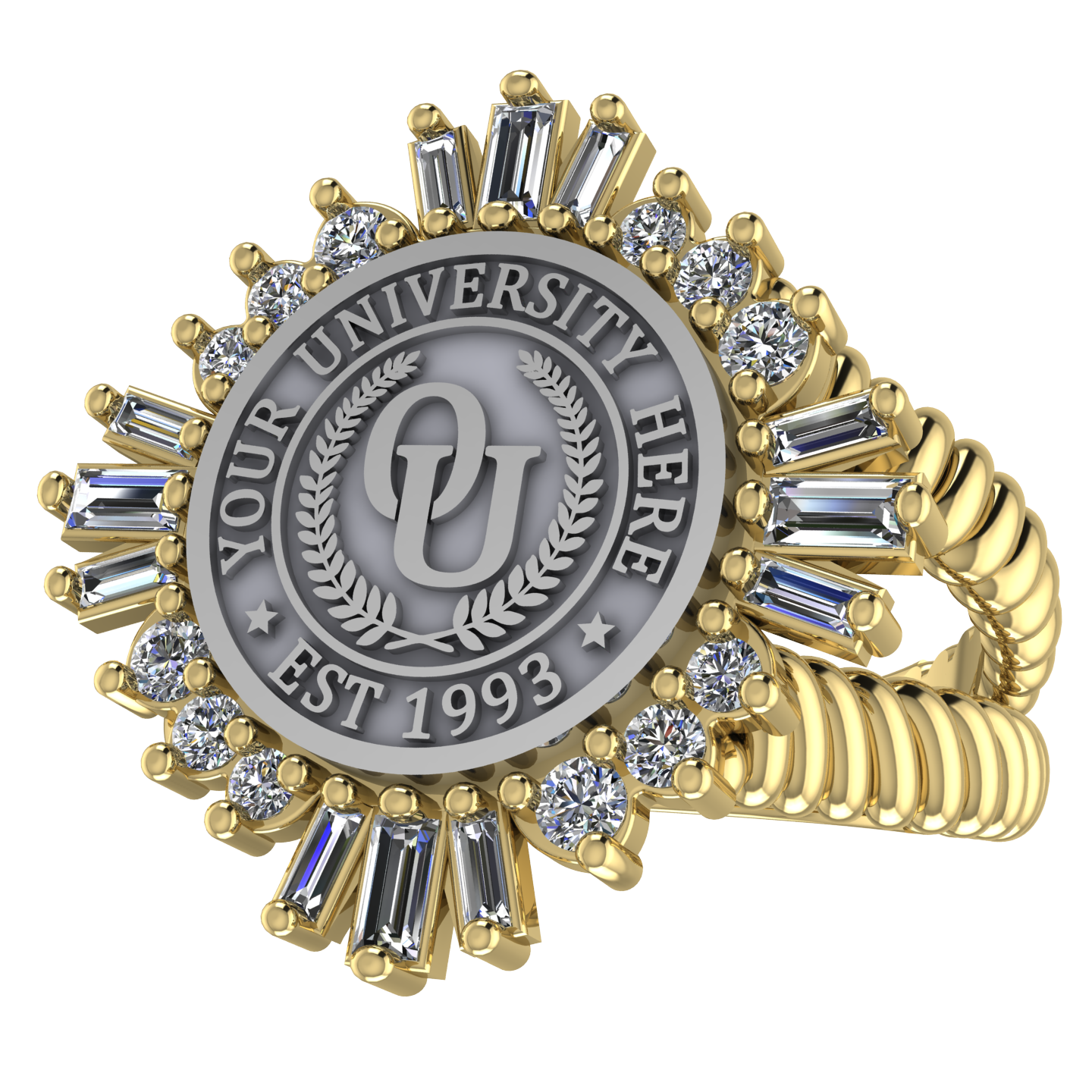 Tramontana | V-Rope Band Custom College Ring