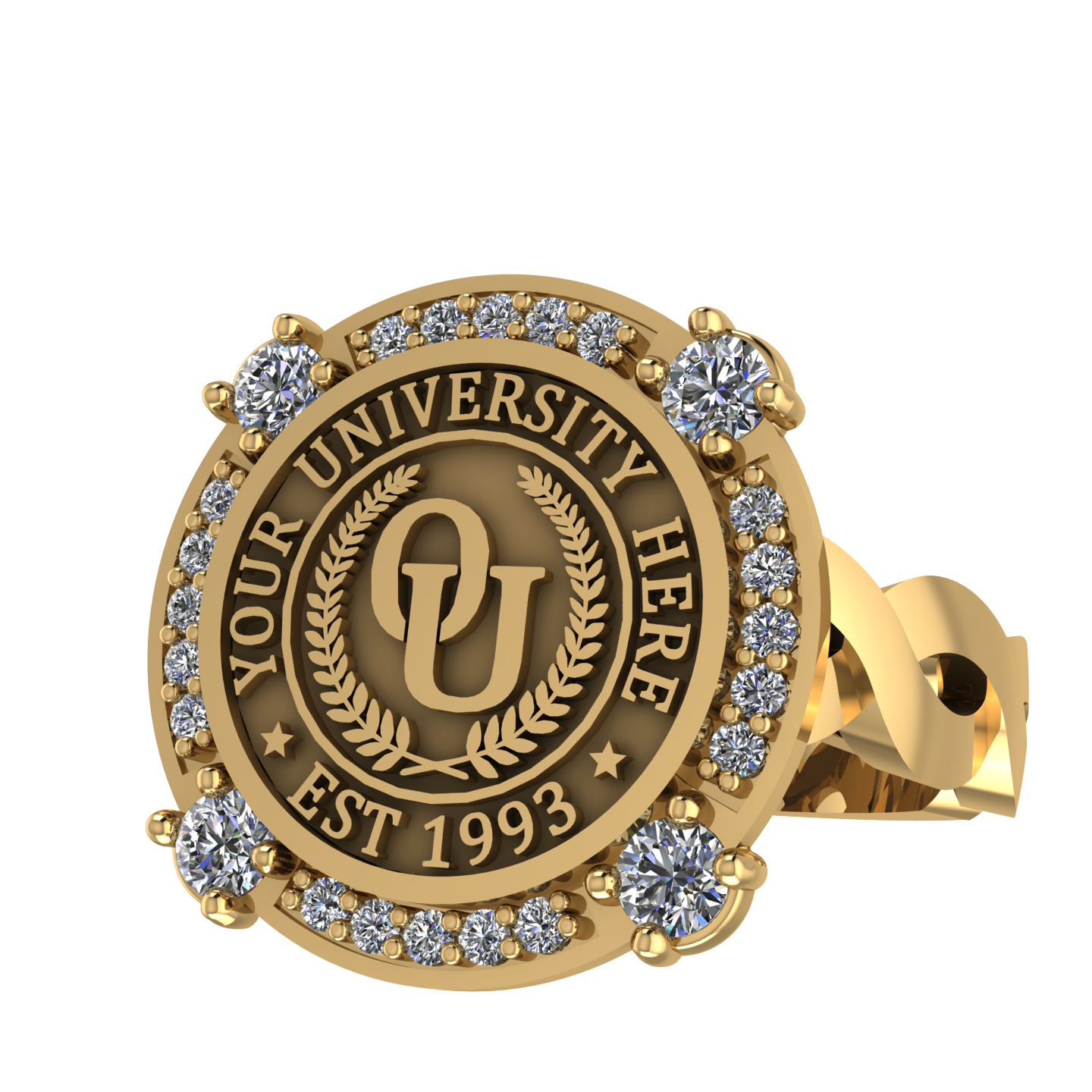 F-Sparkles | Infinity Loop Band Custom Collage Ring