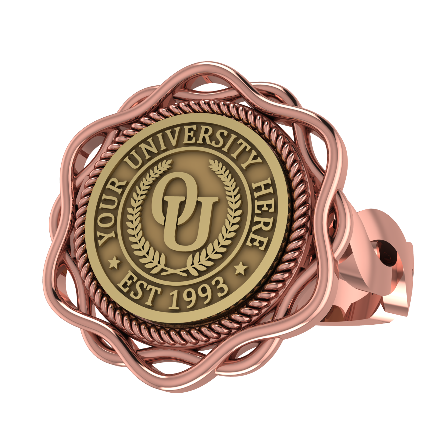 Slanga | Infinity Loop Band Custom Collage Ring