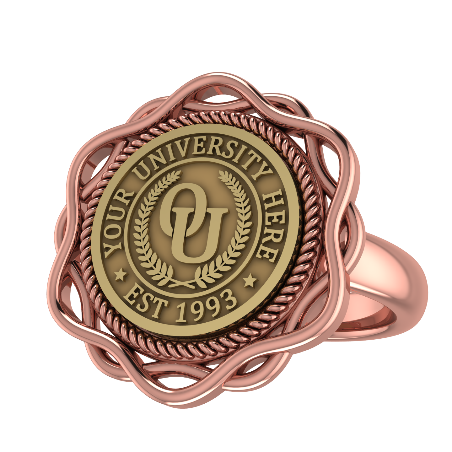 Slanga | Classic Dome Band Custom College Ring