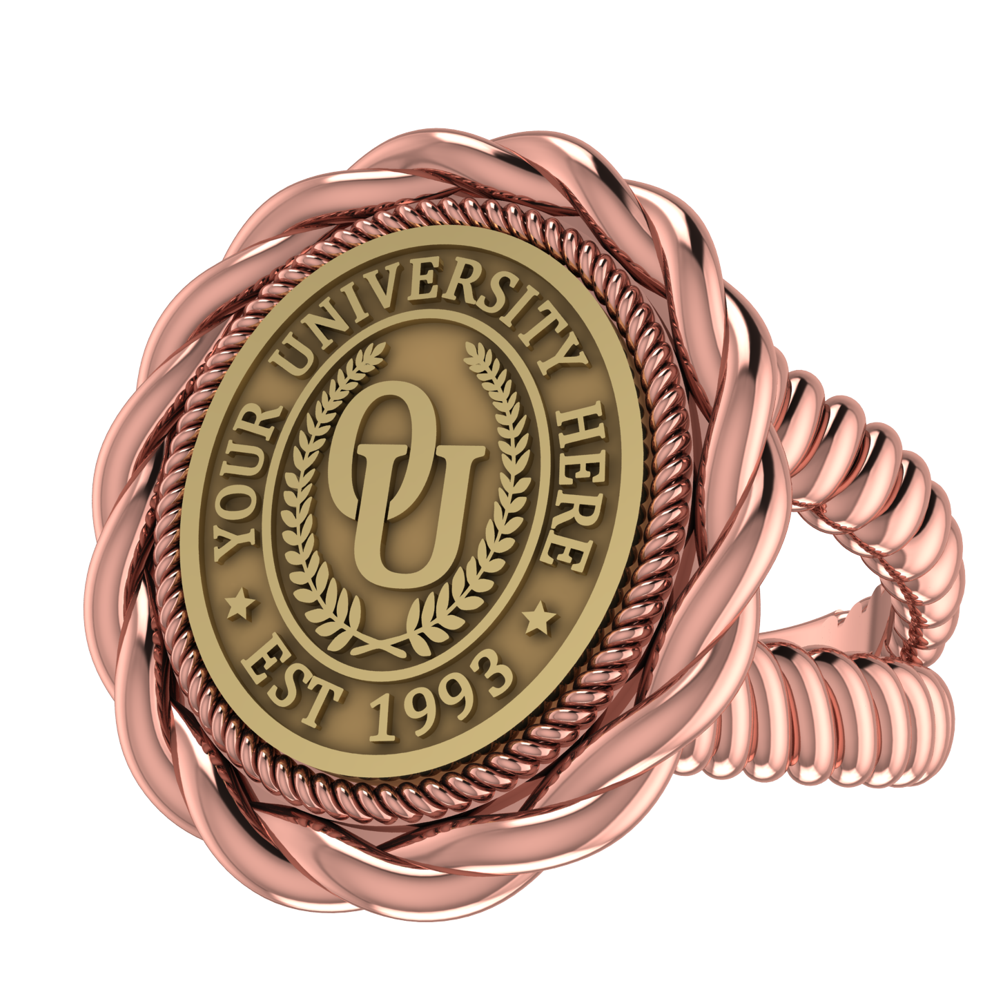 Melipat | V-Rope Band Custom Collage Ring