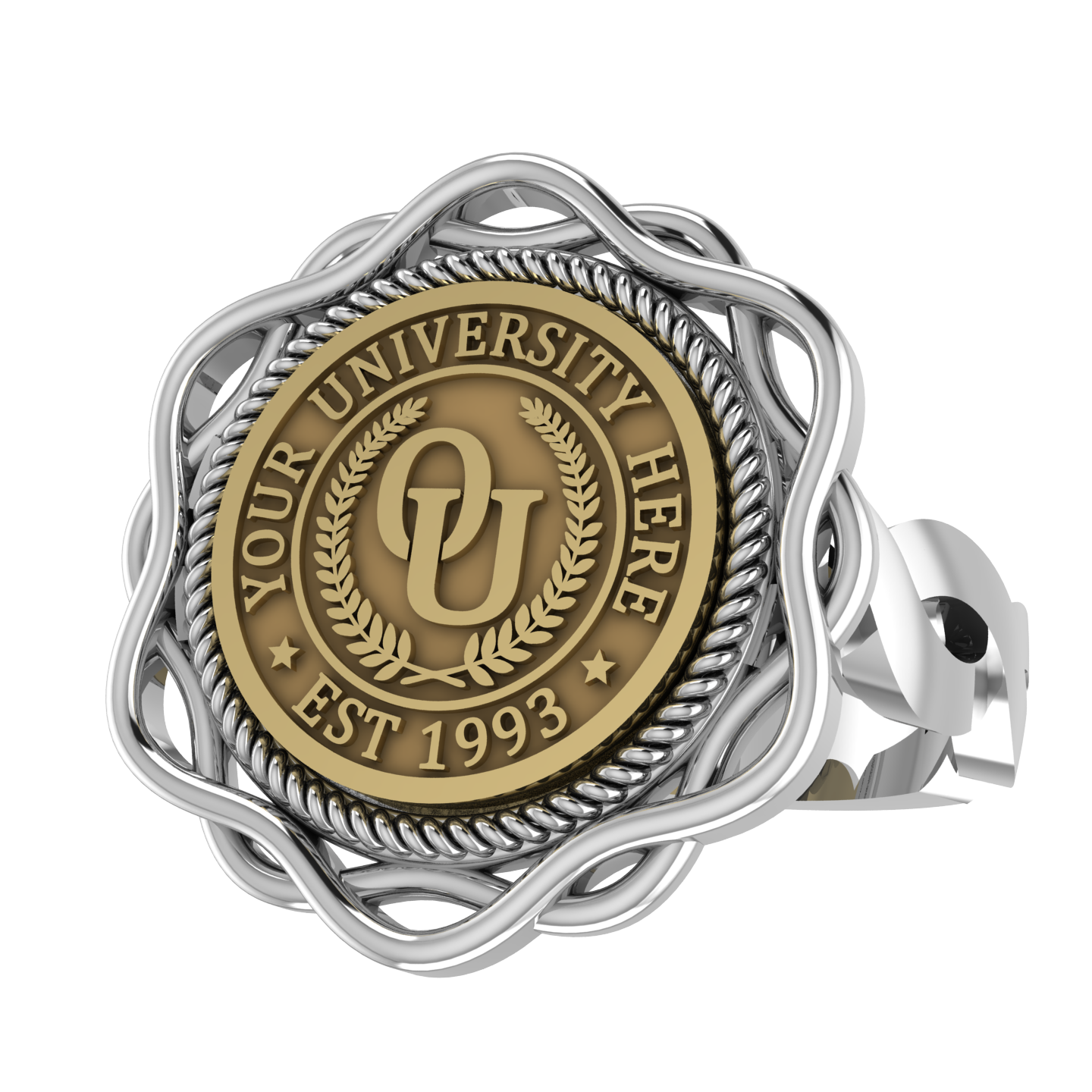 Slanga | Infinity Loop Band Custom Collage Ring