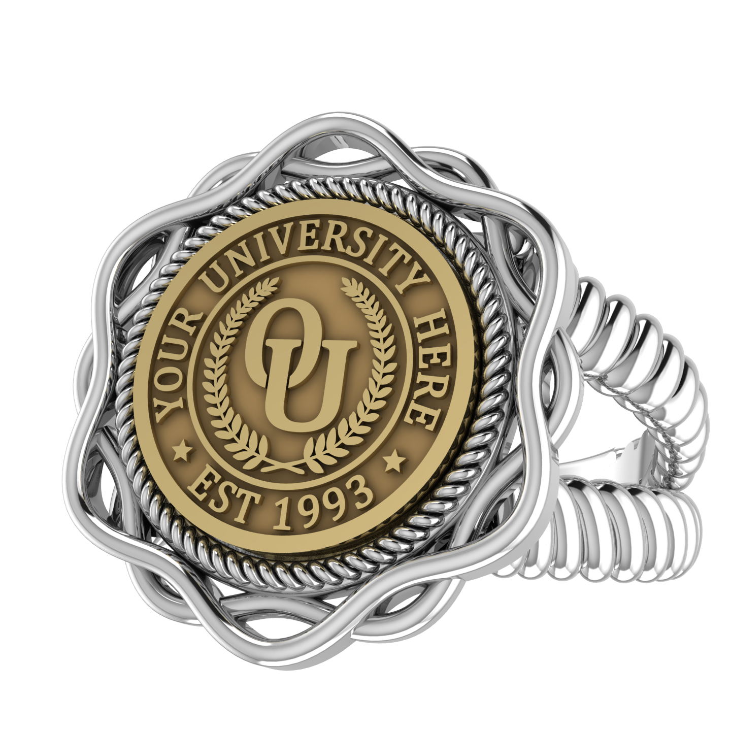 Slanga | V-Rope Band Custom Collage Ring