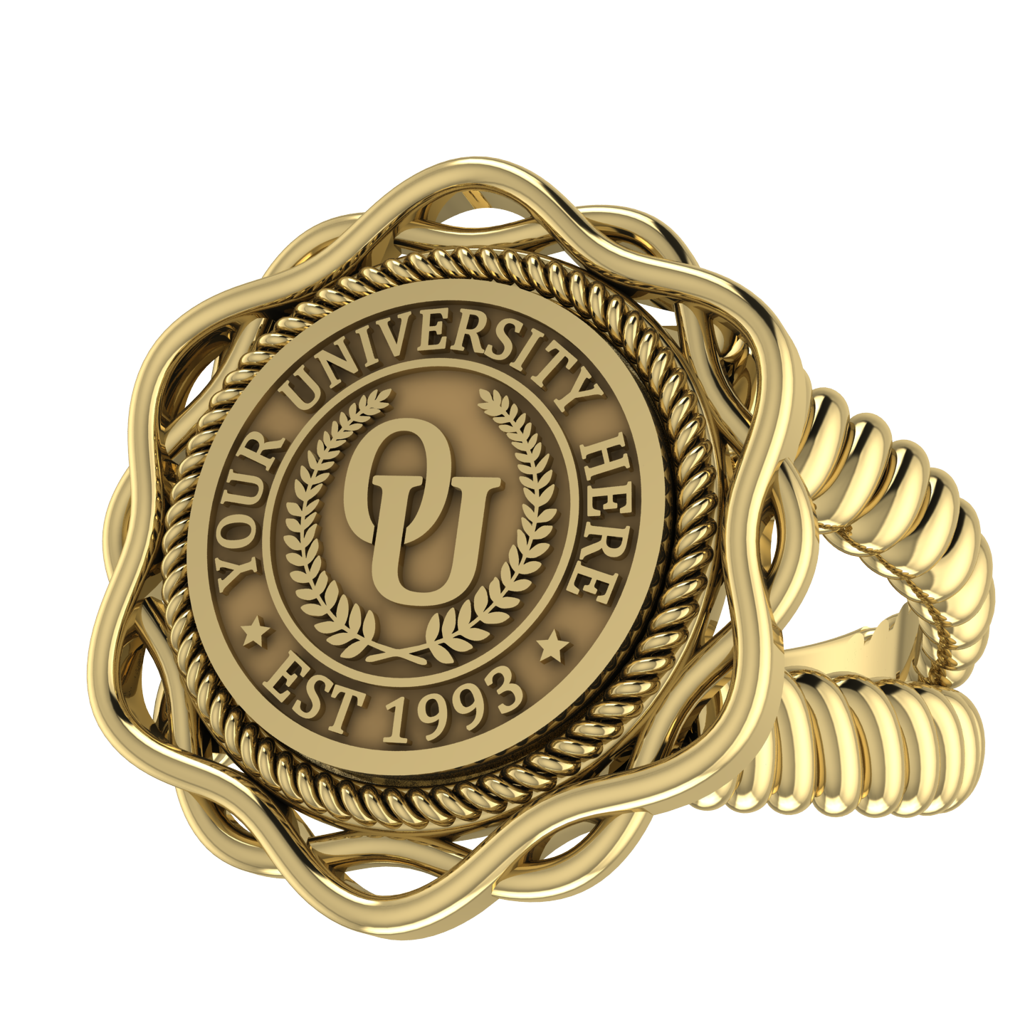 Slanga | V-Rope Band Custom Collage Ring