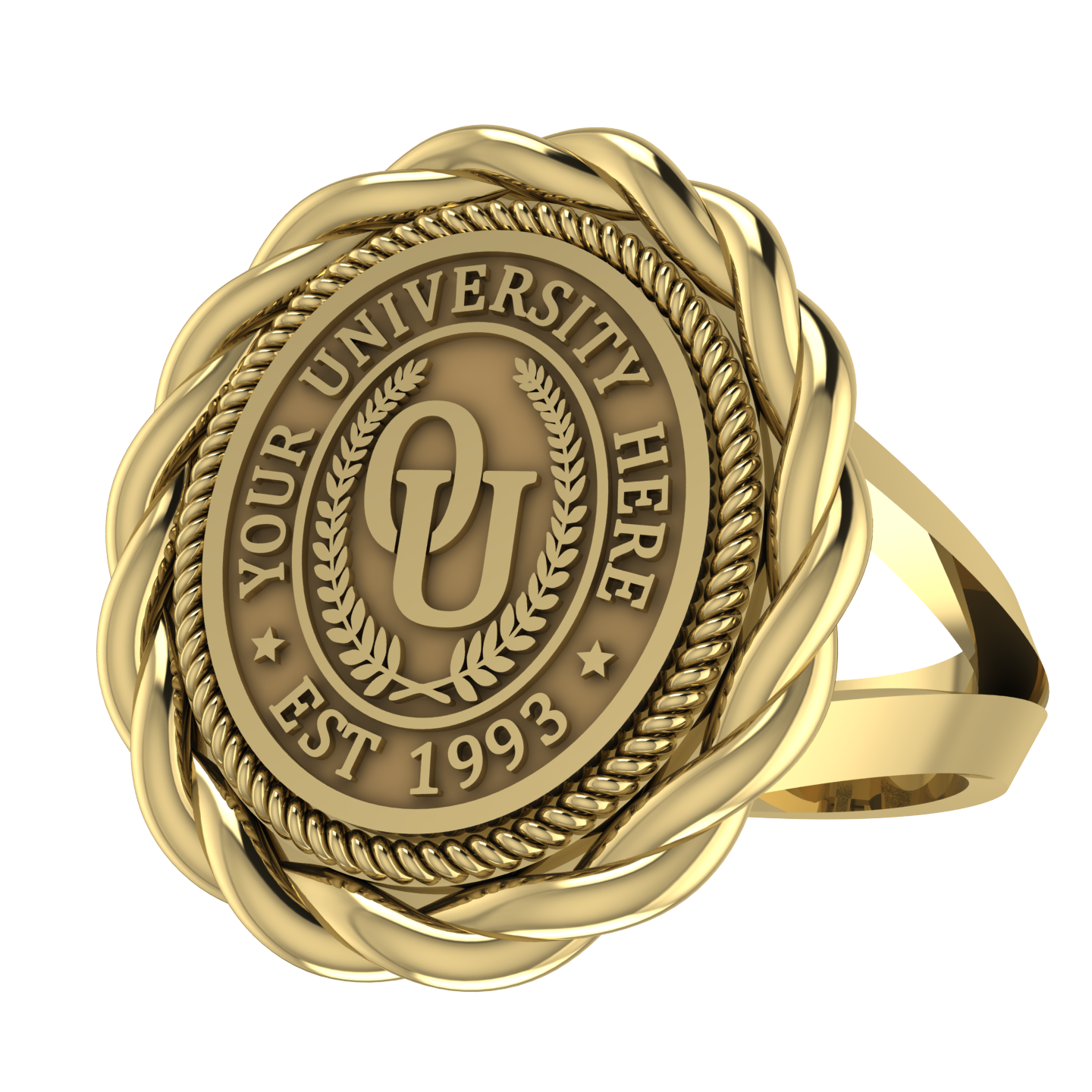 Melipat | V-Frame Band Custom Collage Ring