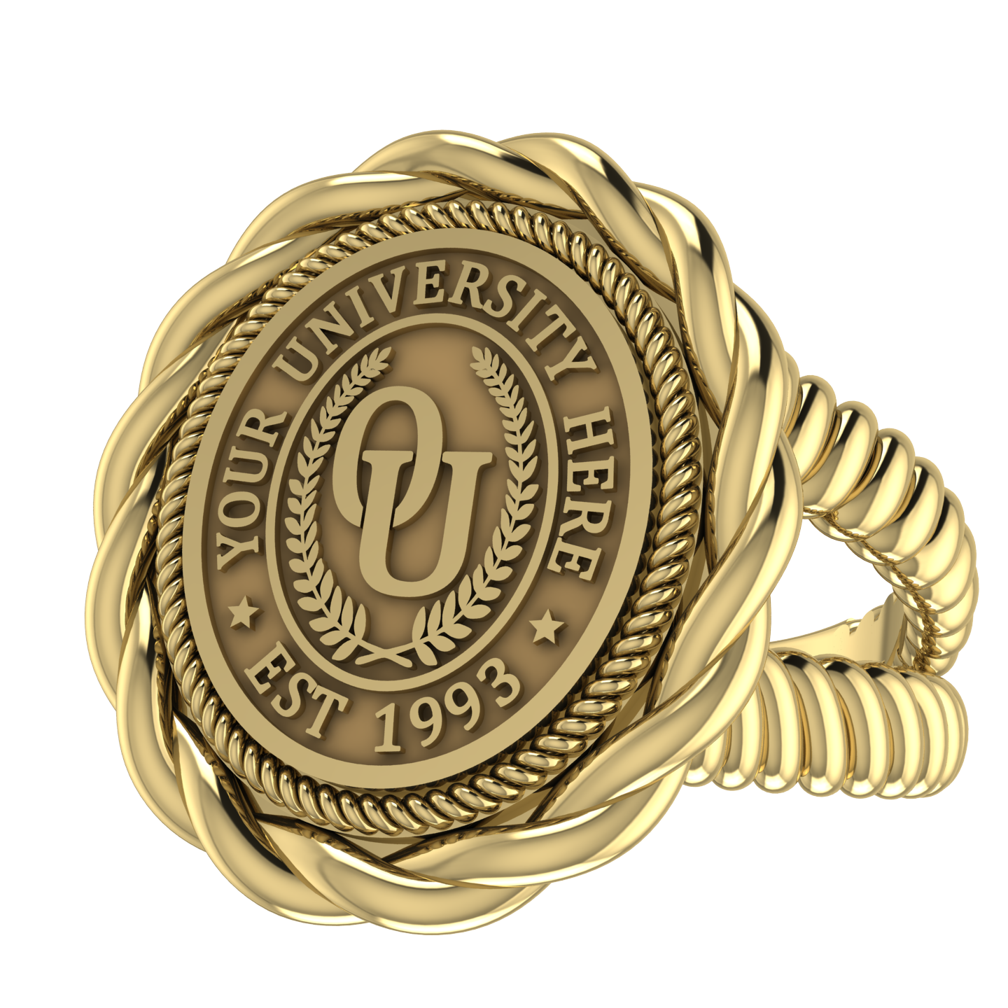 Melipat | V-Rope Band Custom Collage Ring