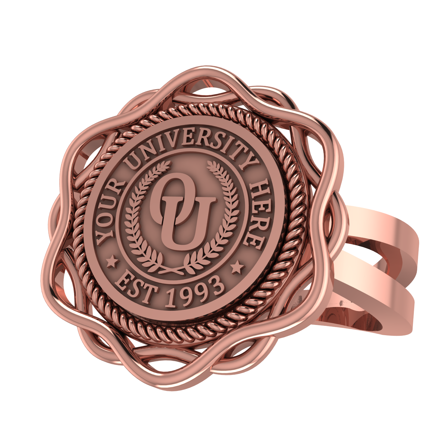 Slanga | Knife Edge Band Custom College Ring