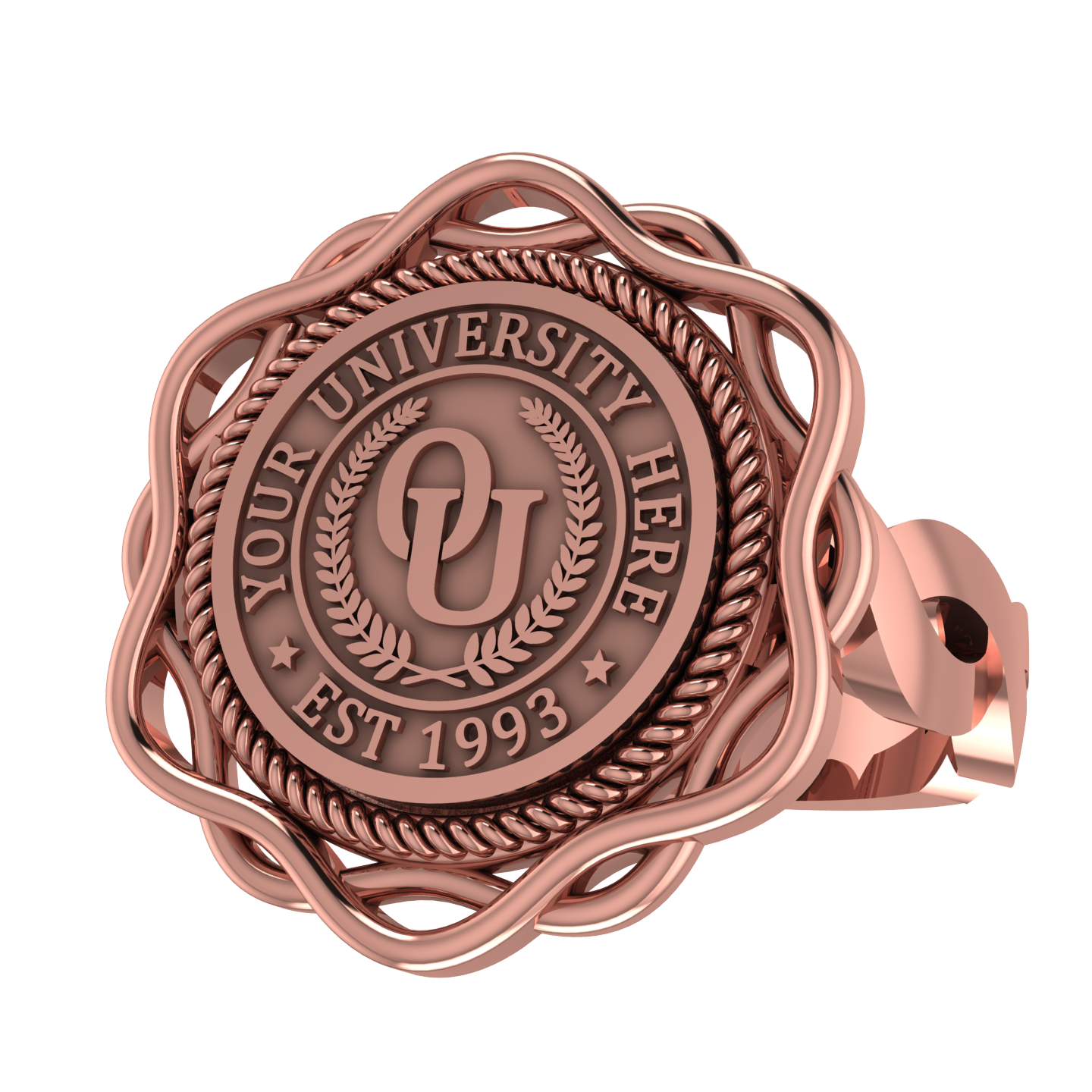 Slanga | Infinity Loop Band Custom Collage Ring