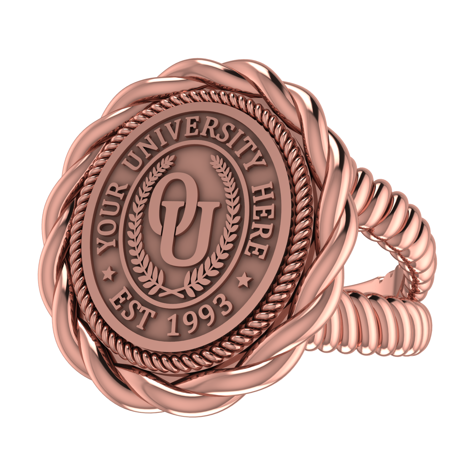 Melipat | V-Rope Band Custom Collage Ring