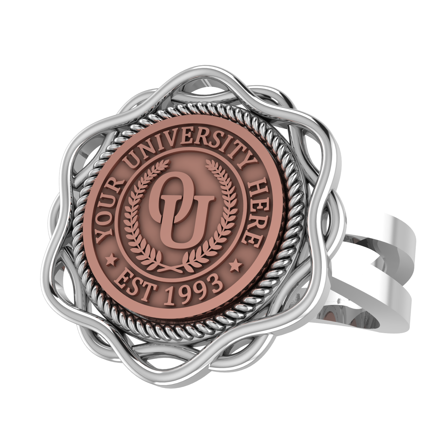 Slanga | Knife Edge Band Custom College Ring