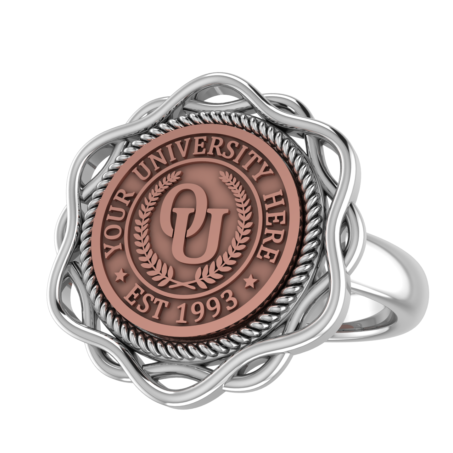Slanga | Classic Dome Band Custom College Ring