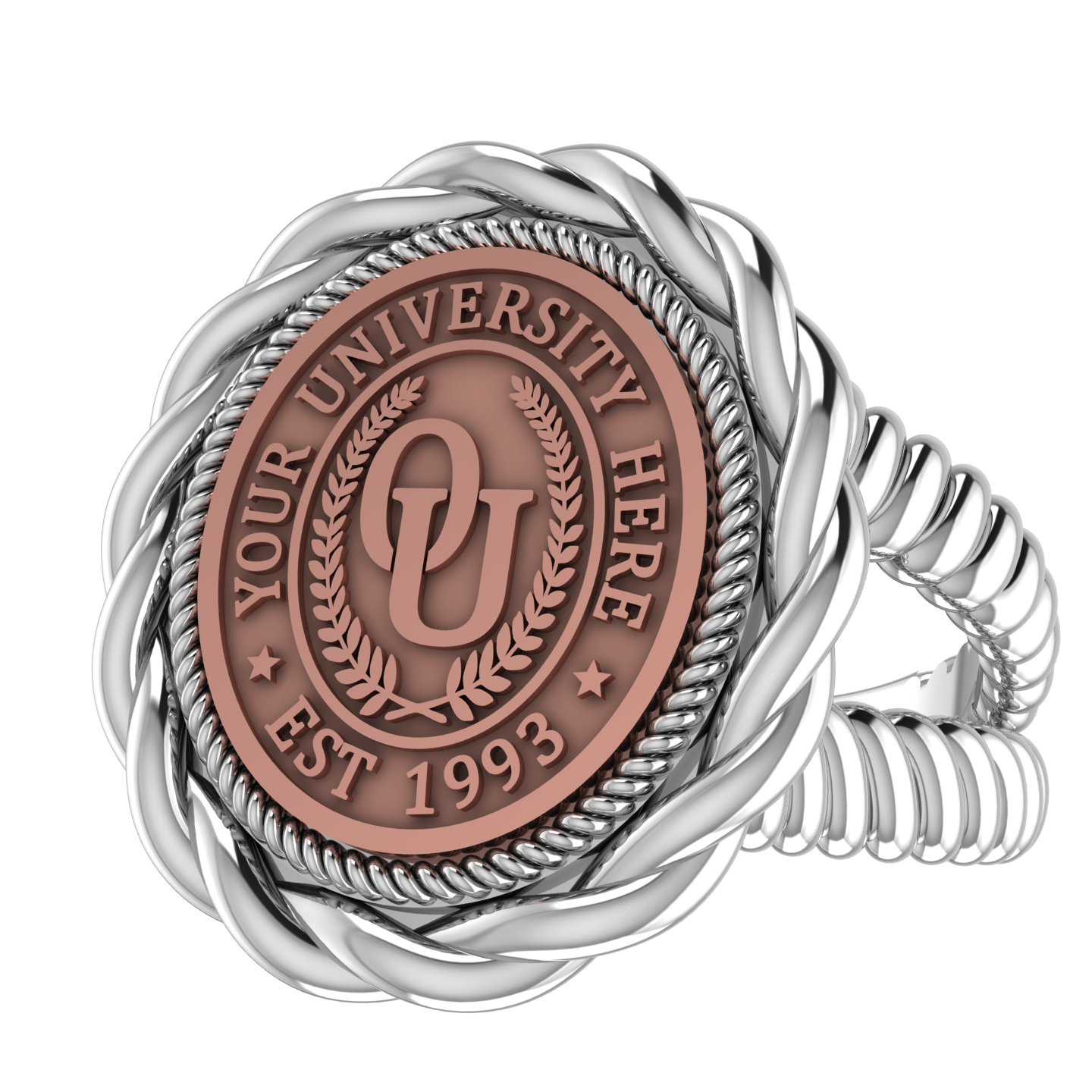 Melipat | V-Rope Band Custom Collage Ring