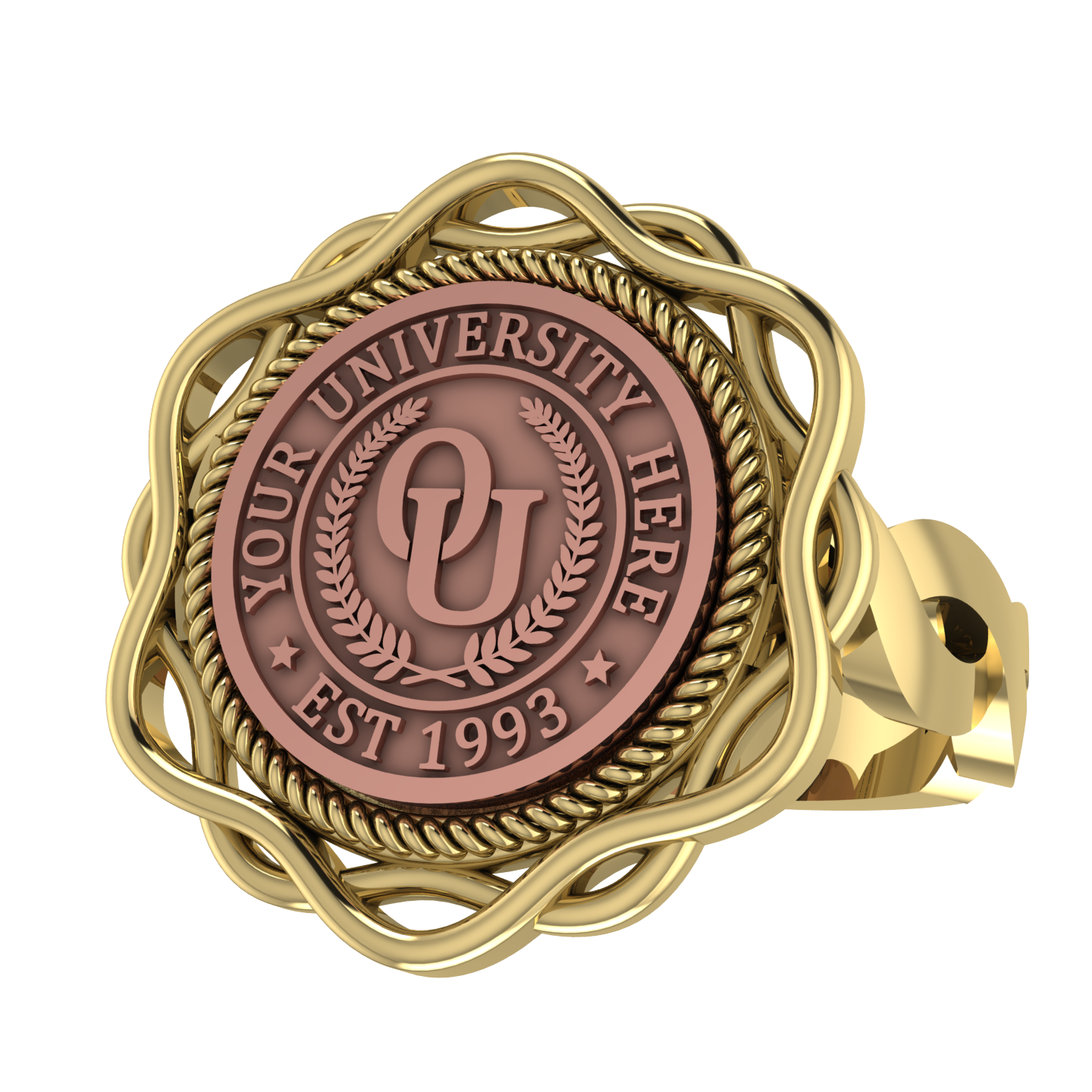 Slanga | Infinity Loop Band Custom Collage Ring