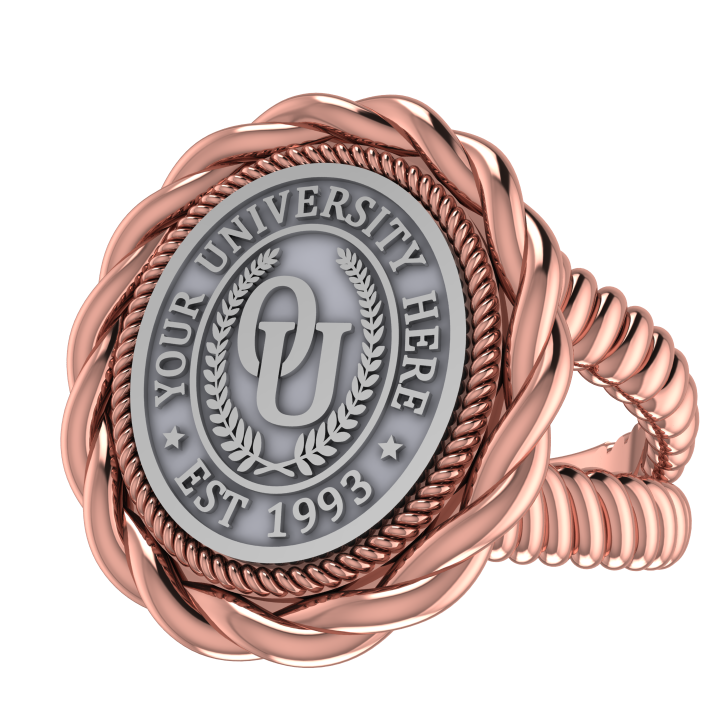 Melipat | V-Rope Band Custom Collage Ring