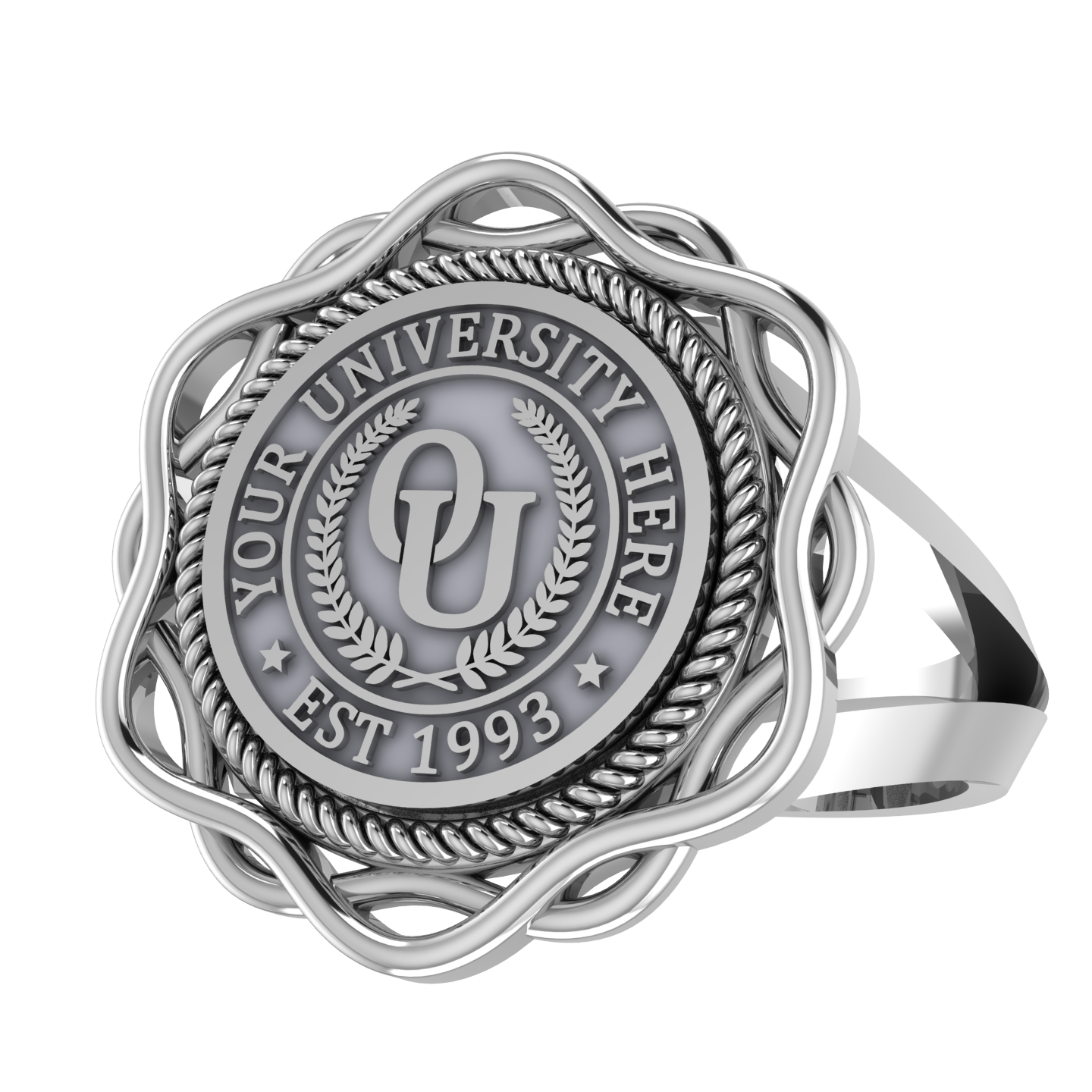 Slanga | V-Frame Band Custom College Ring