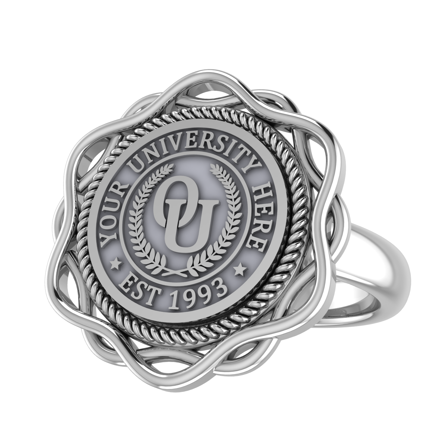 Slanga | Classic Dome Band Custom College Ring