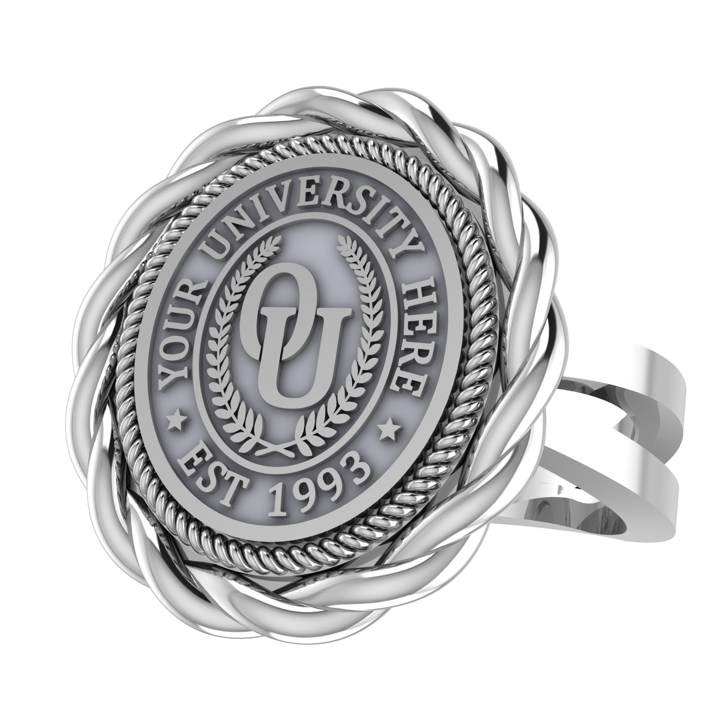 Melipat | Knife Edge Band Custom College Ring