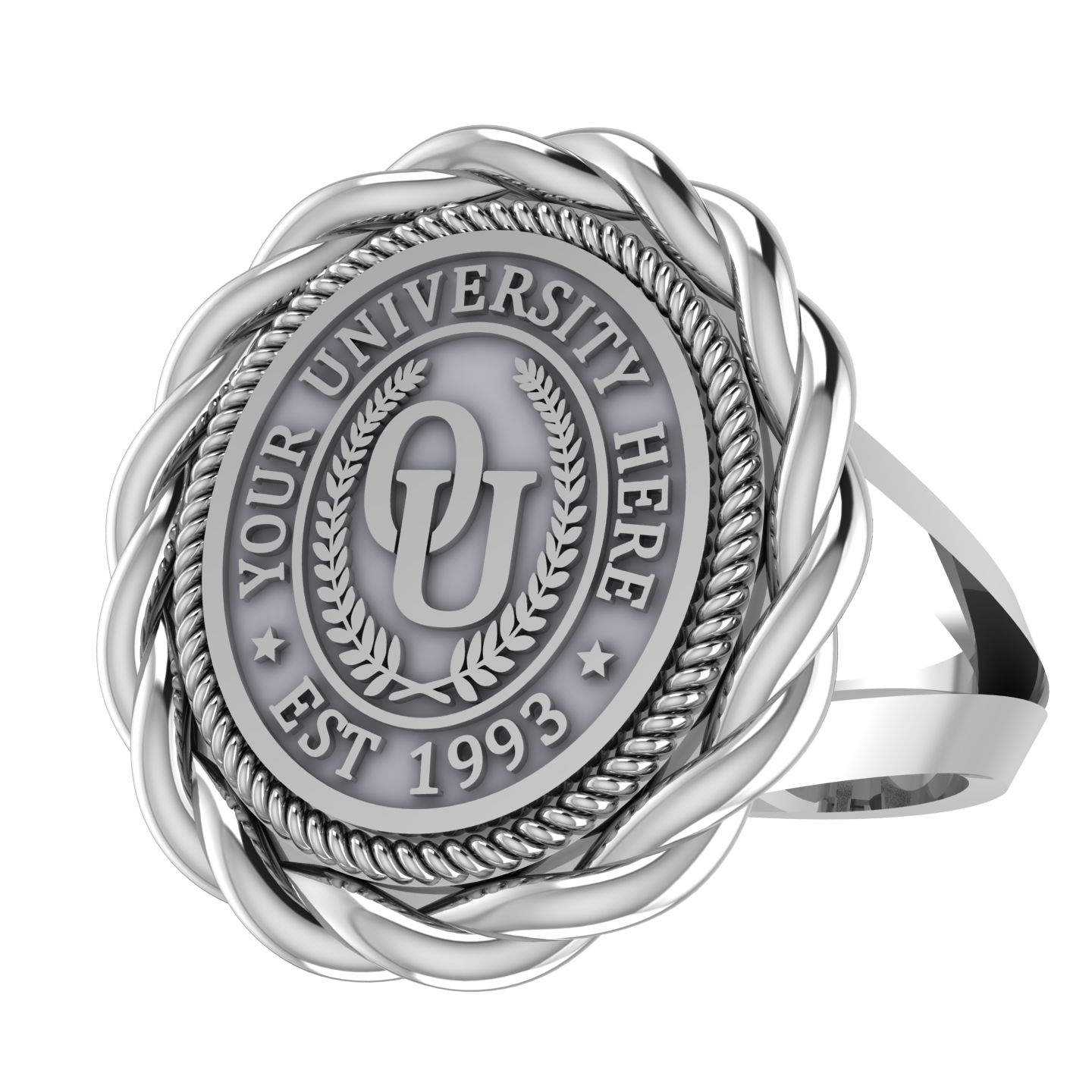 Melipat | V-Frame Band Custom Collage Ring