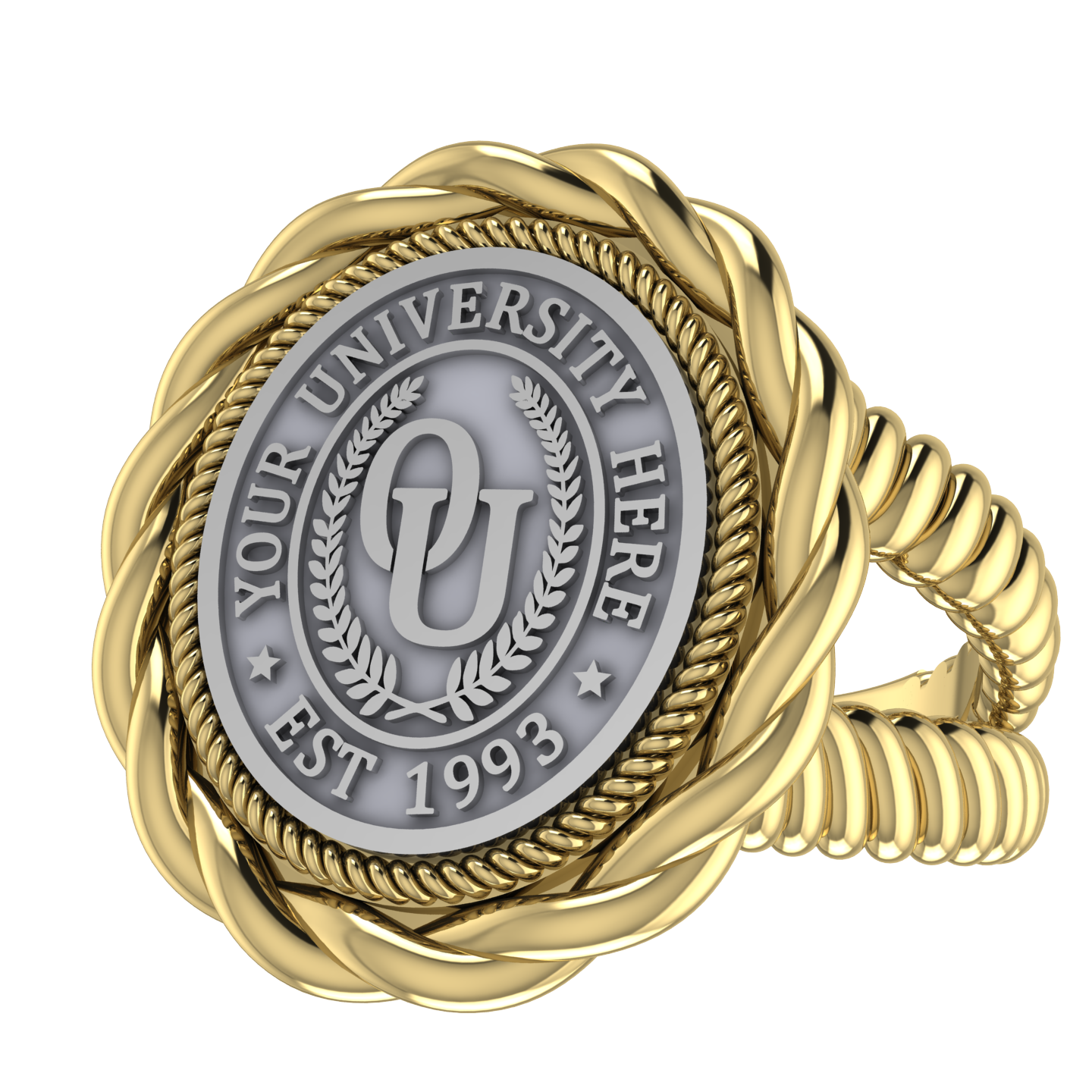 Melipat | V-Rope Band Custom Collage Ring