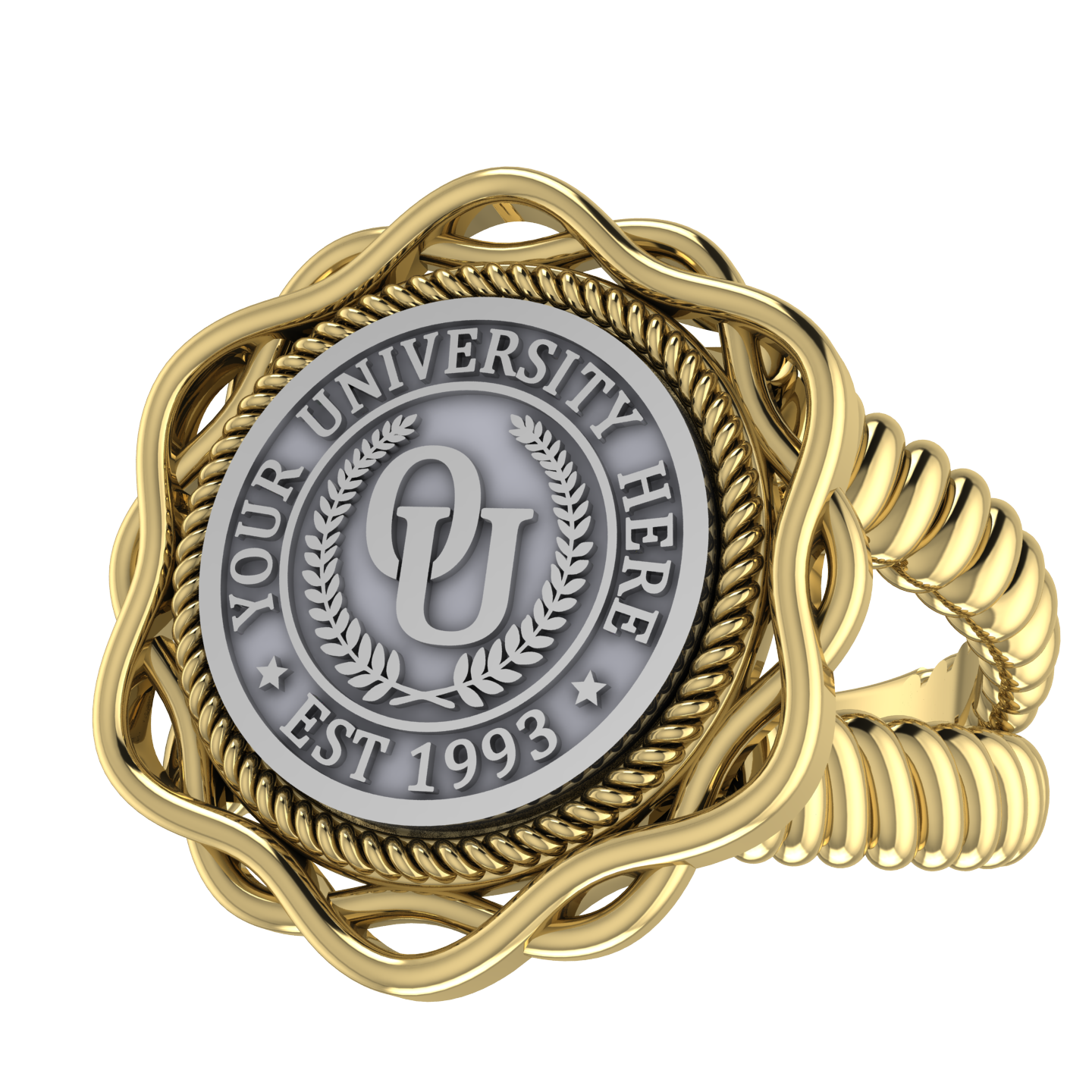 Slanga | V-Rope Band Custom Collage Ring