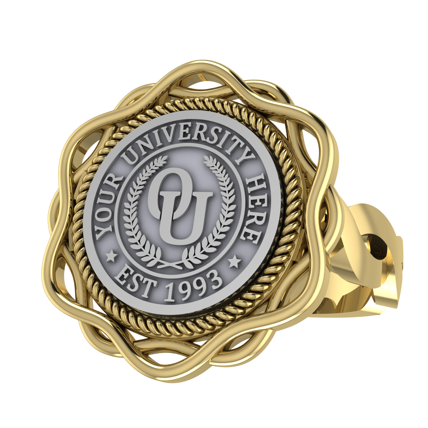 Slanga | Infinity Loop Band Custom Collage Ring