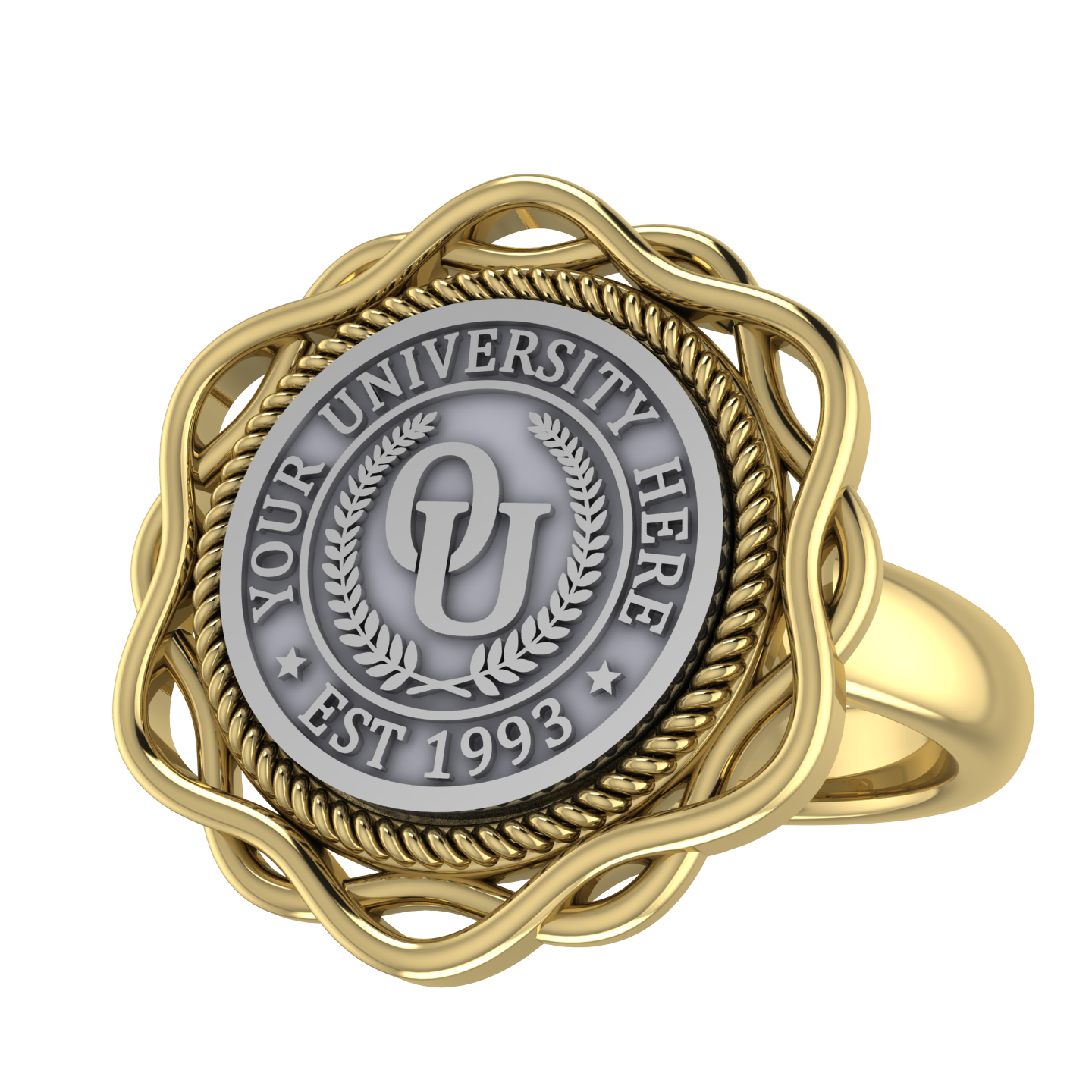 Slanga | Classic Dome Band Custom College Ring