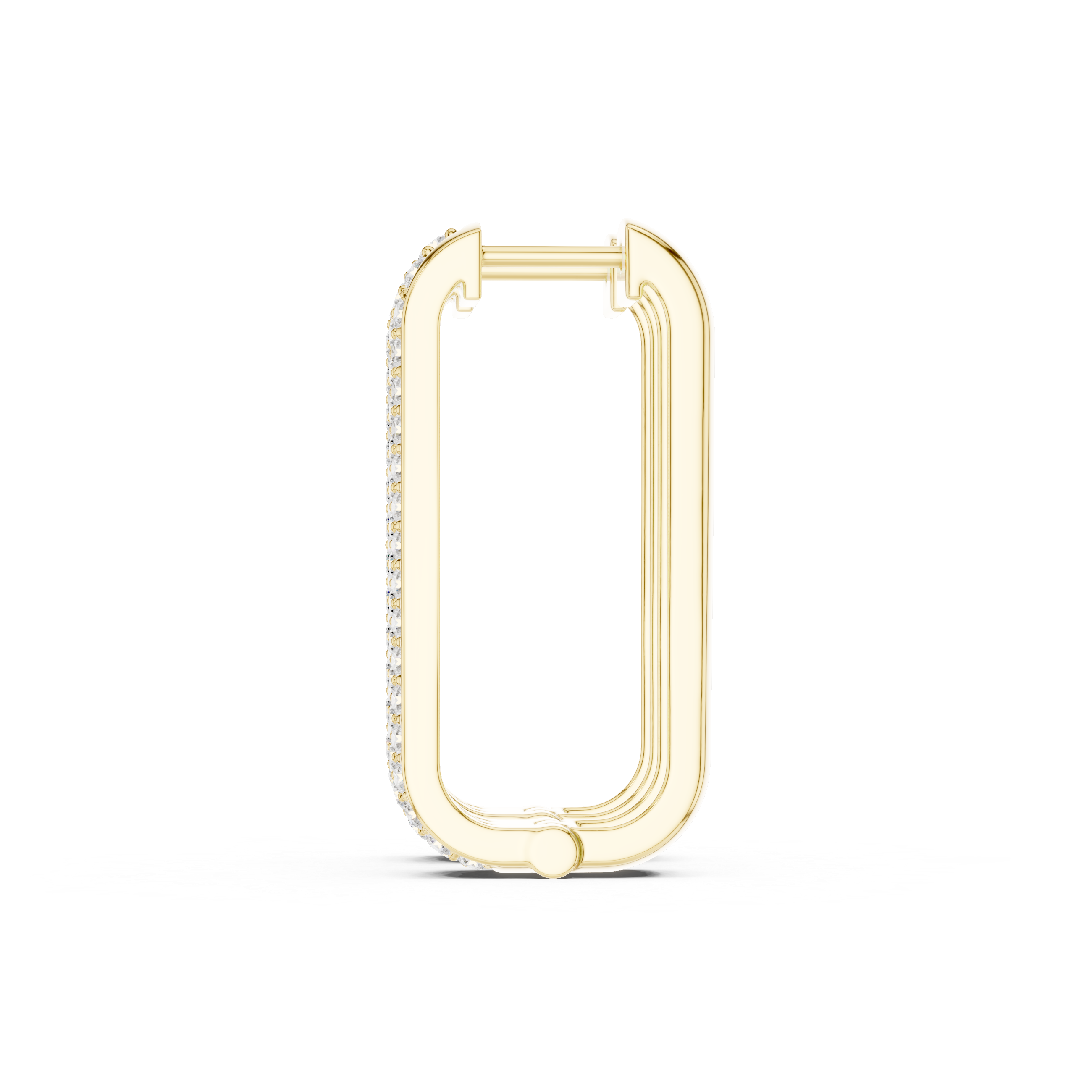 Vertical Diamond Bar Stud Earrings