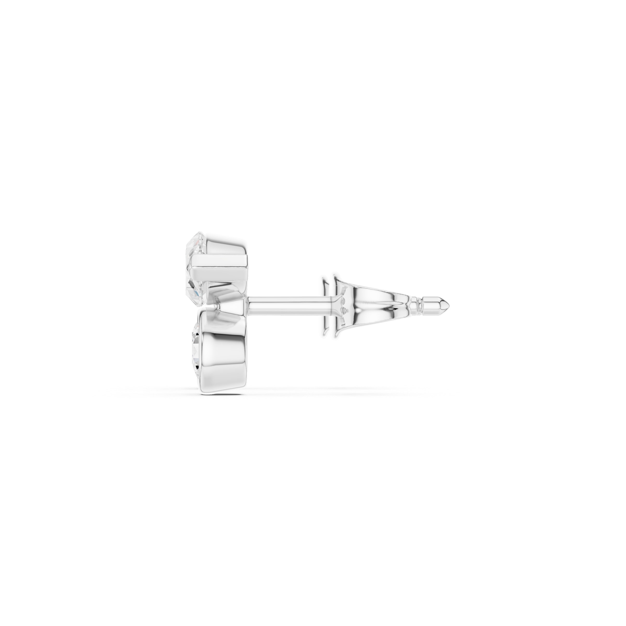 Marquise & Round Diamond Duo Stud Earrings
