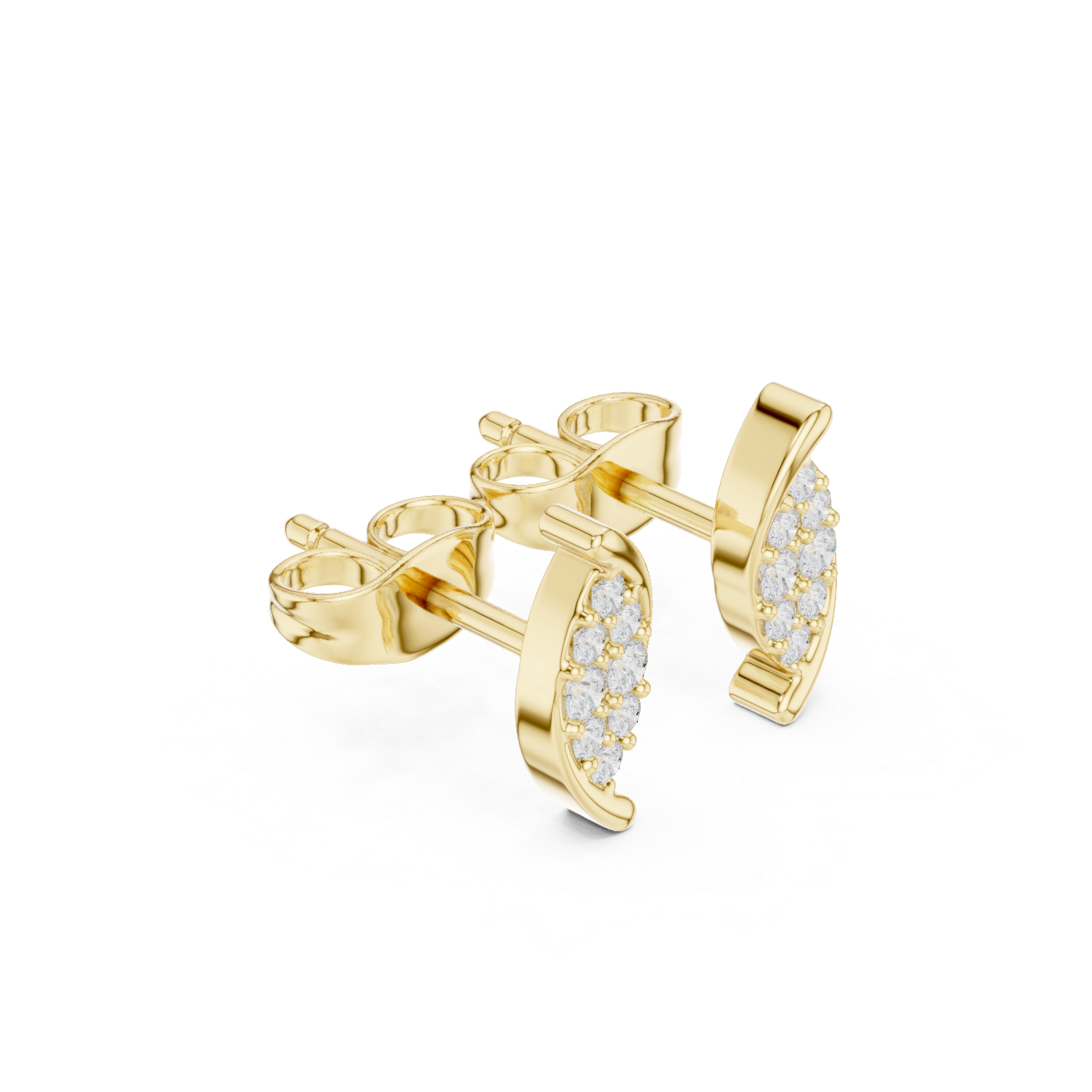 Marquise Cluster Diamond Stud Earrings