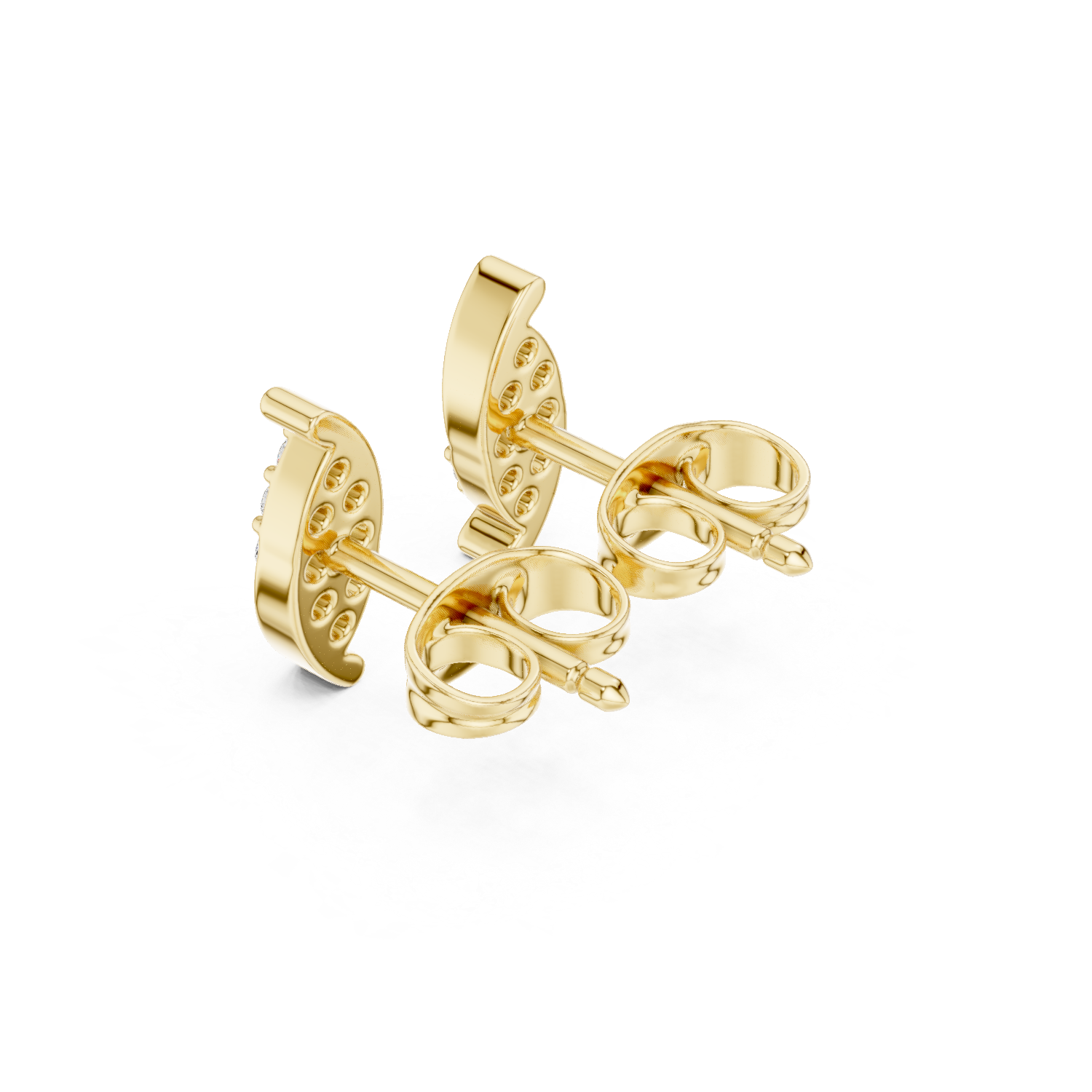 Marquise Cluster Diamond Stud Earrings