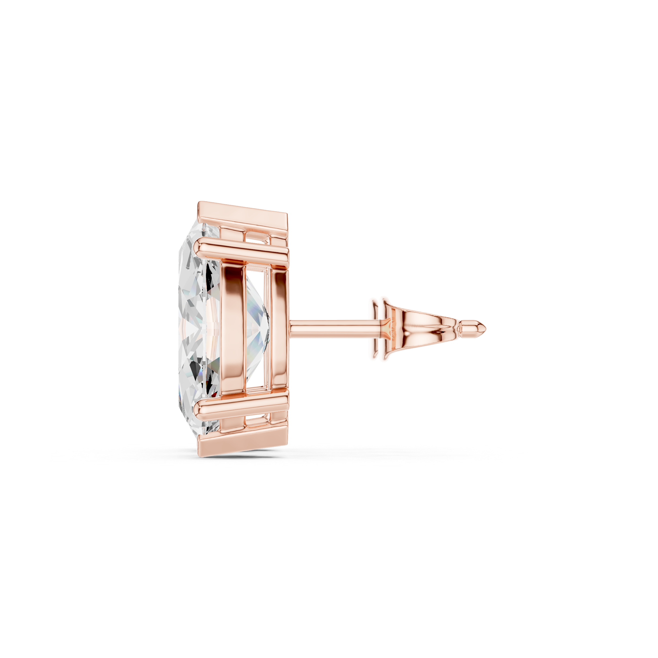 Marquise Cut Solitaire Stud Earrings