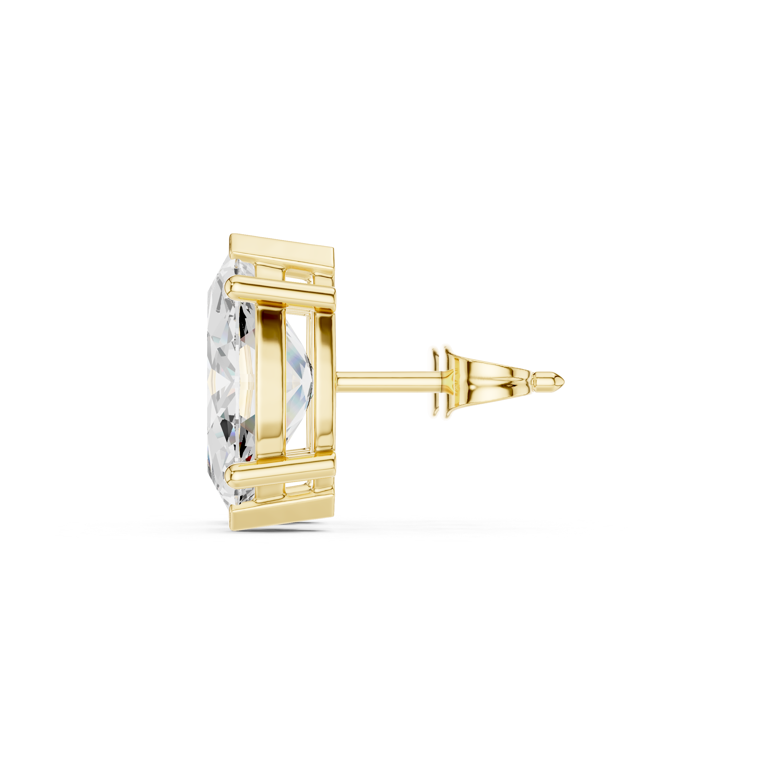 Marquise Cut Solitaire Stud Earrings