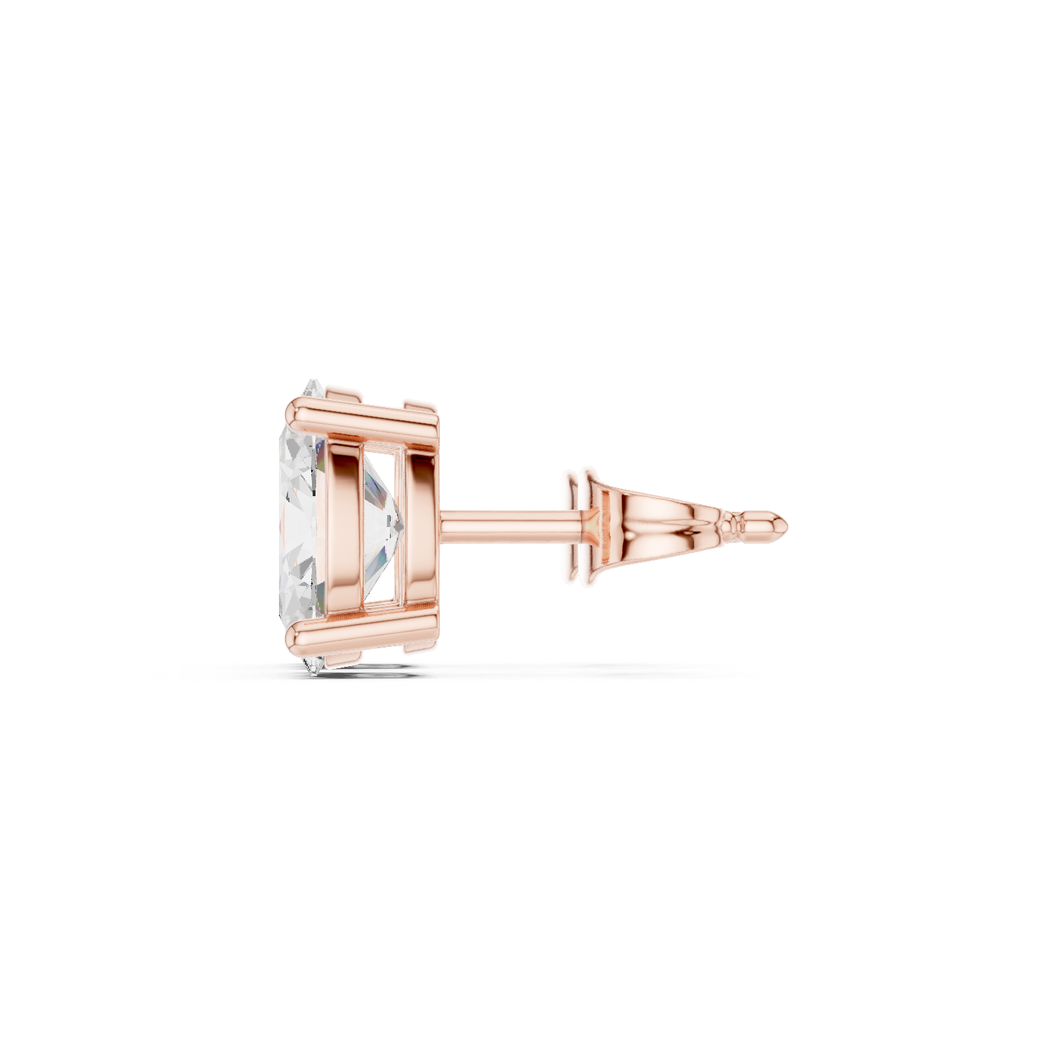 Oval Cut Solitaire Stud Earrings