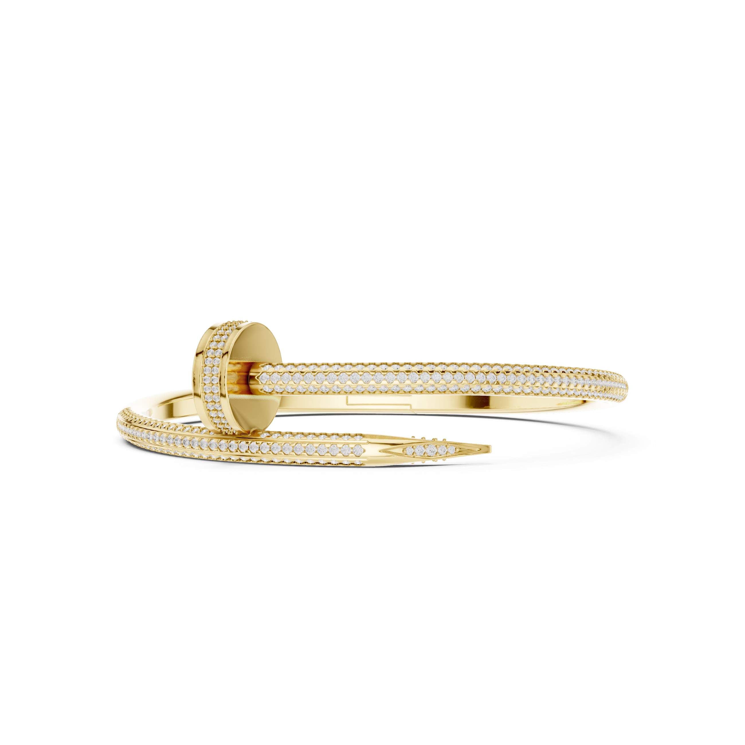 Diamond Pavé Nail Wrap Bangle