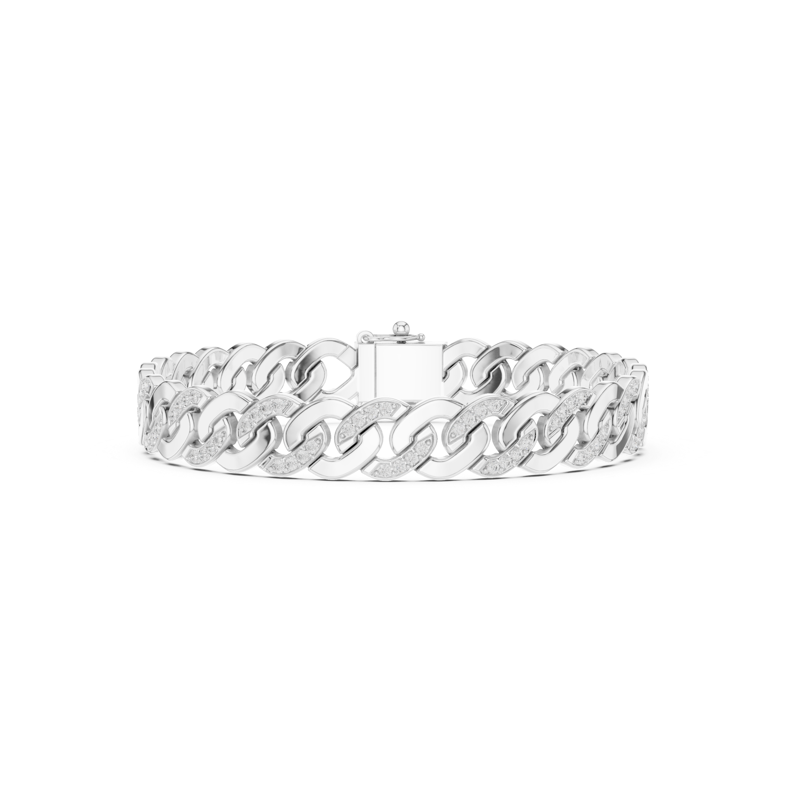 Diamond Cuban Link Chain Bracelet