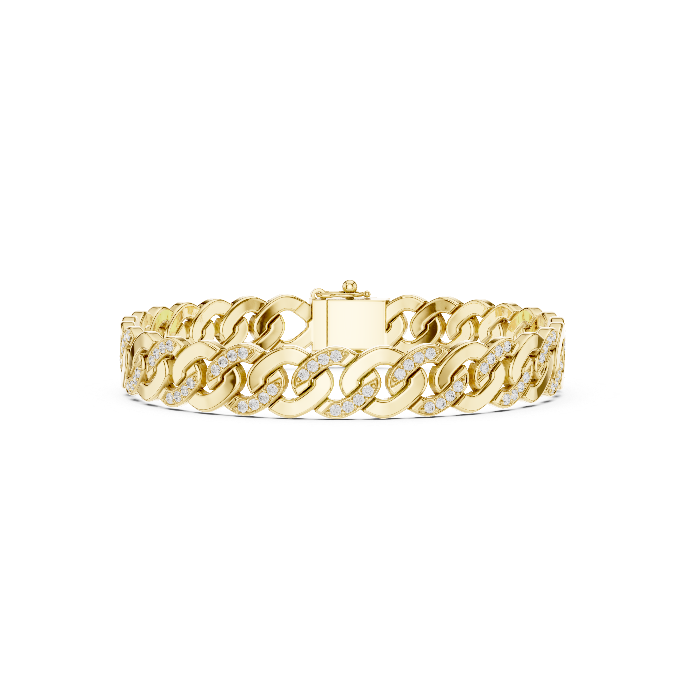 Diamond Cuban Link Chain Bracelet