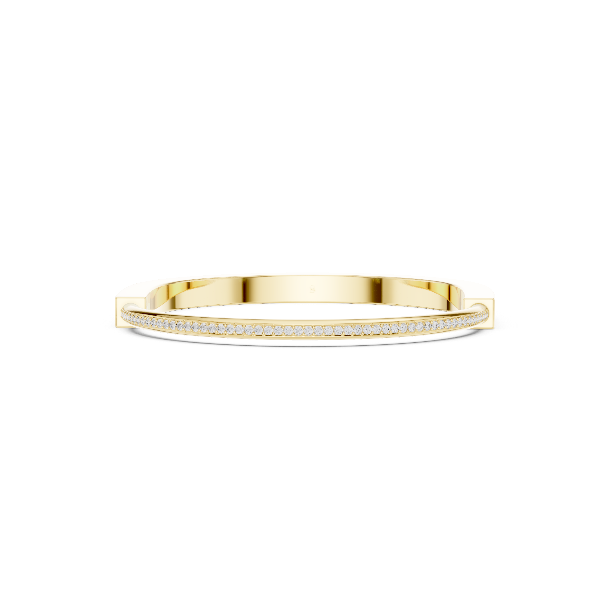 Slim Diamond Line Bangle
