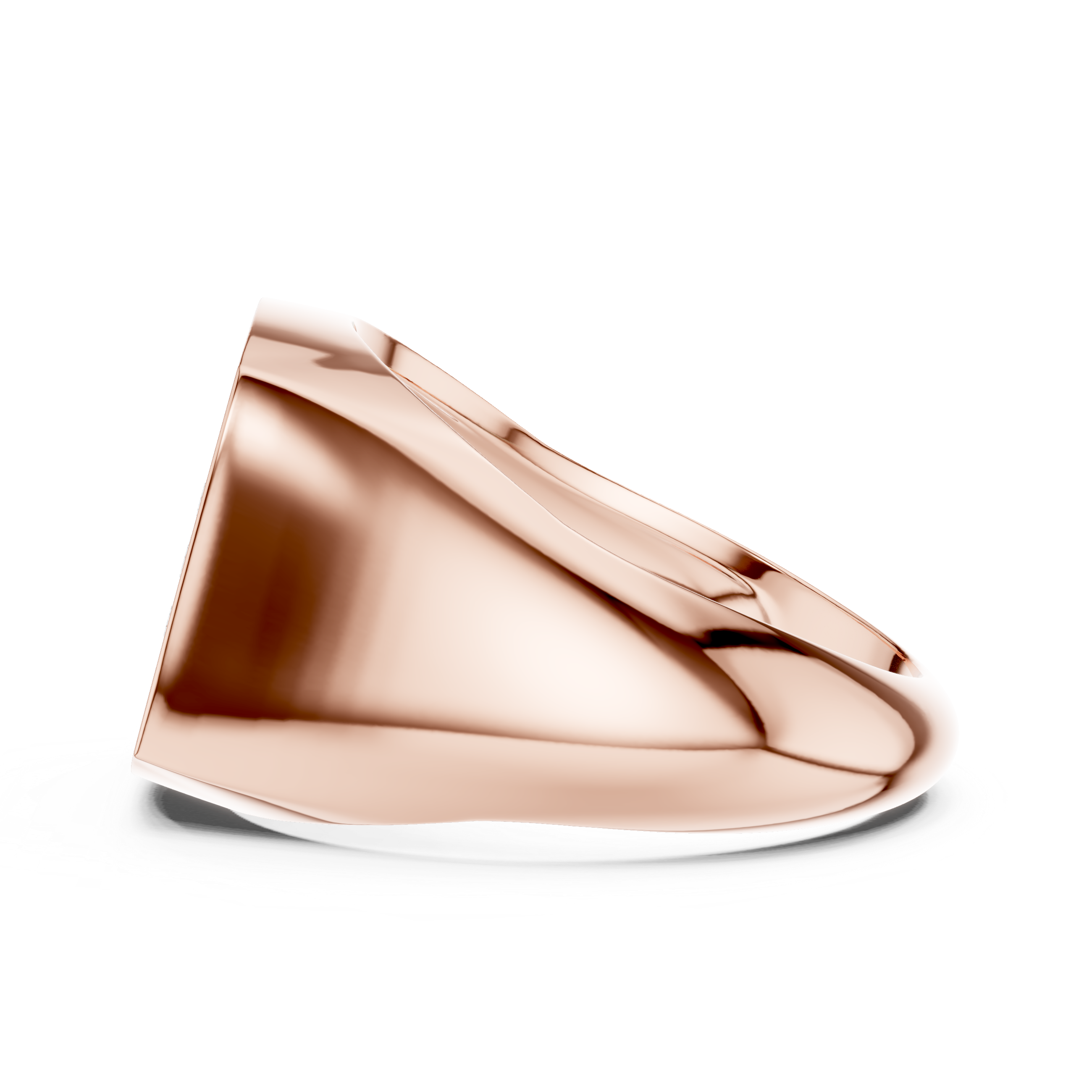 Men’s Pavé Diamond Signet Ring in Gold