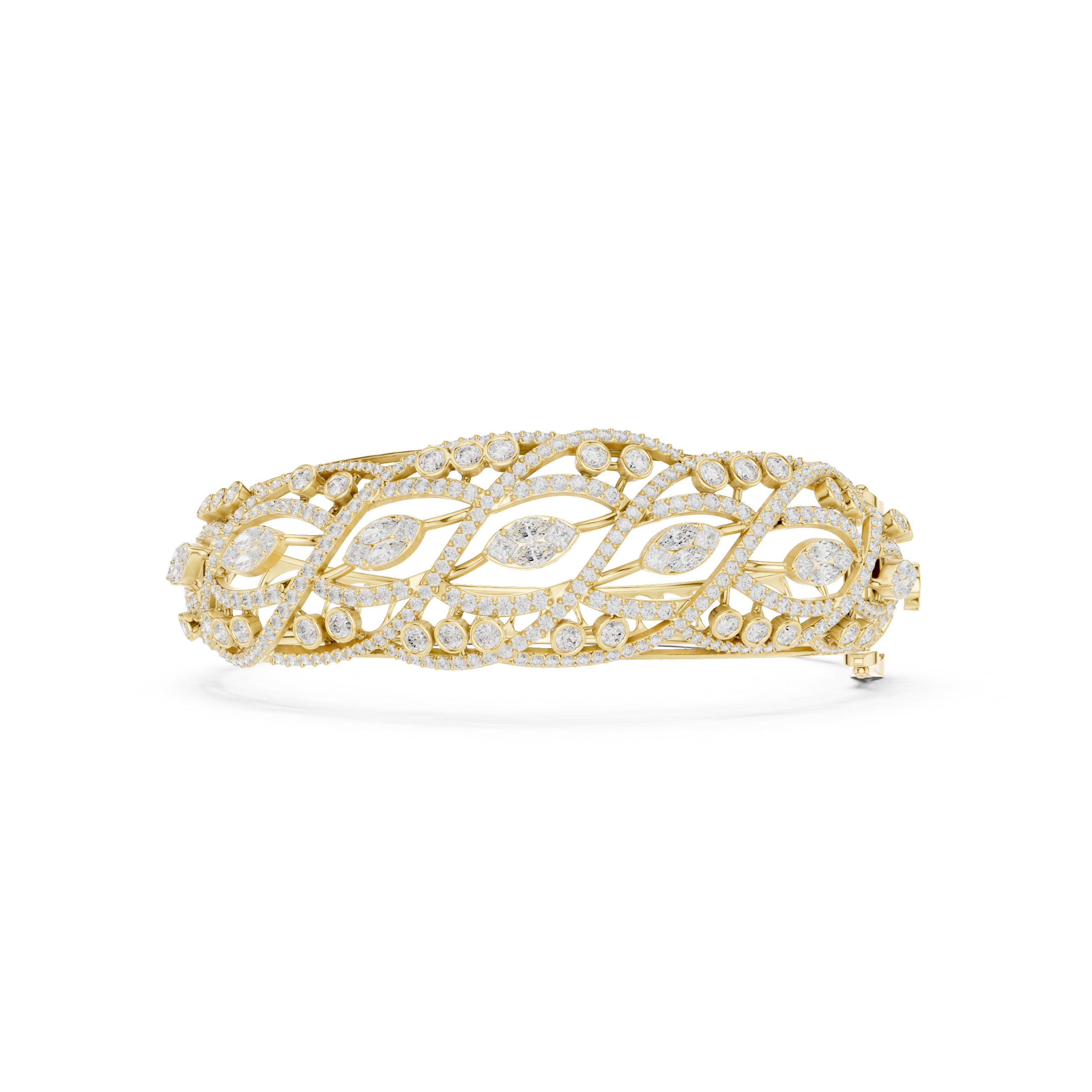 Luxury Marquise & Pavé Diamond Statement Bracelet (Kopya)