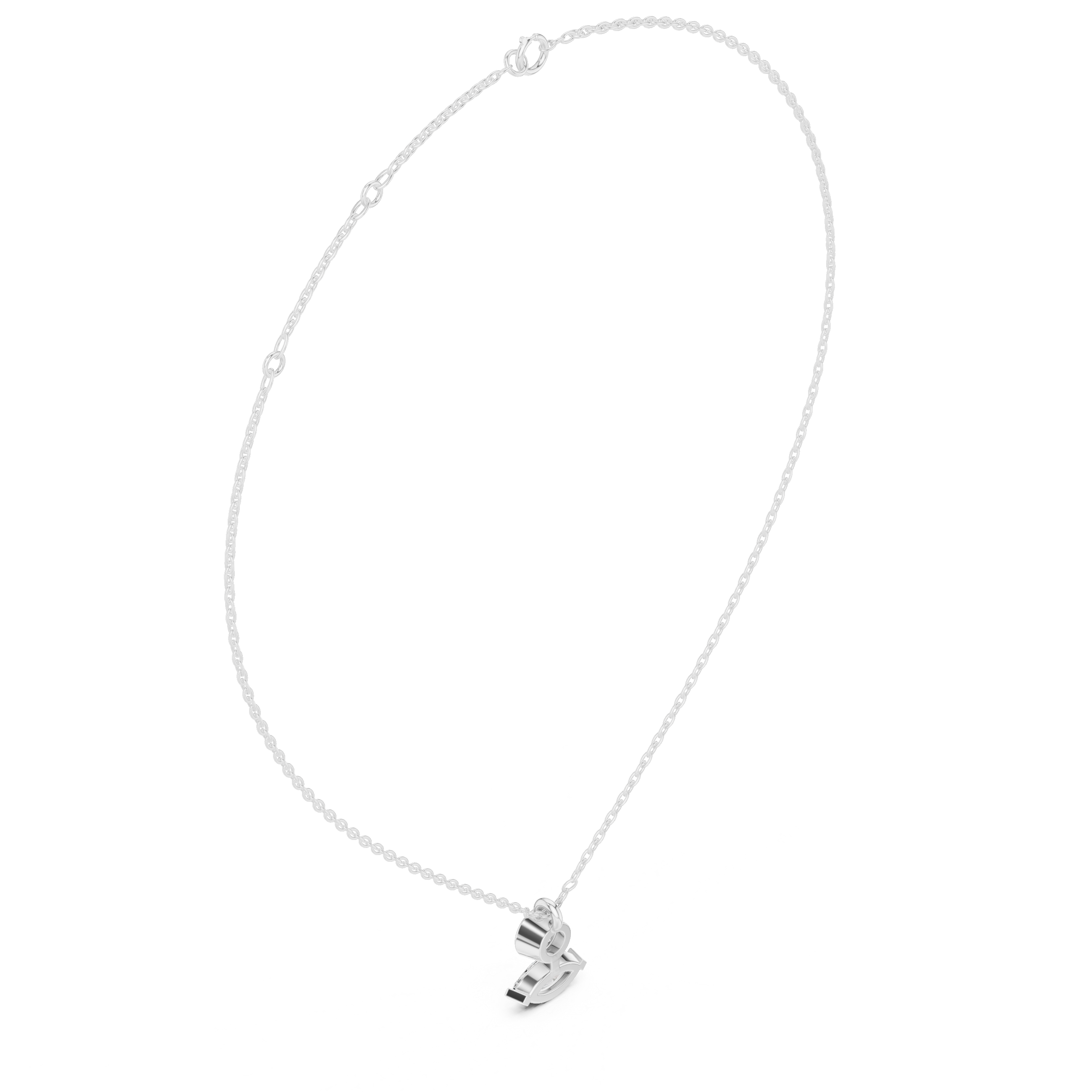 Minimalist Bezel & Marquise Diamond Pendant Necklace