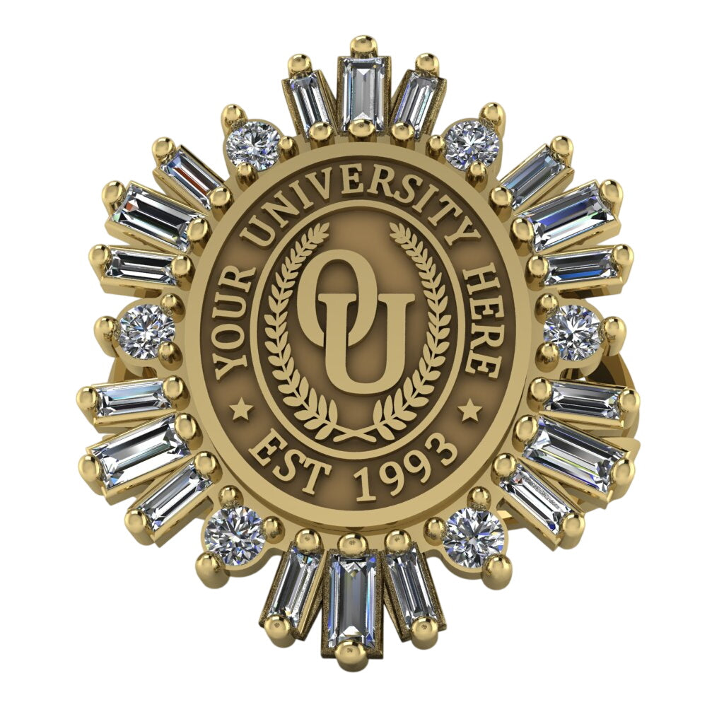 Tramontana Oval | V-Frame Band Custom Collage Ring