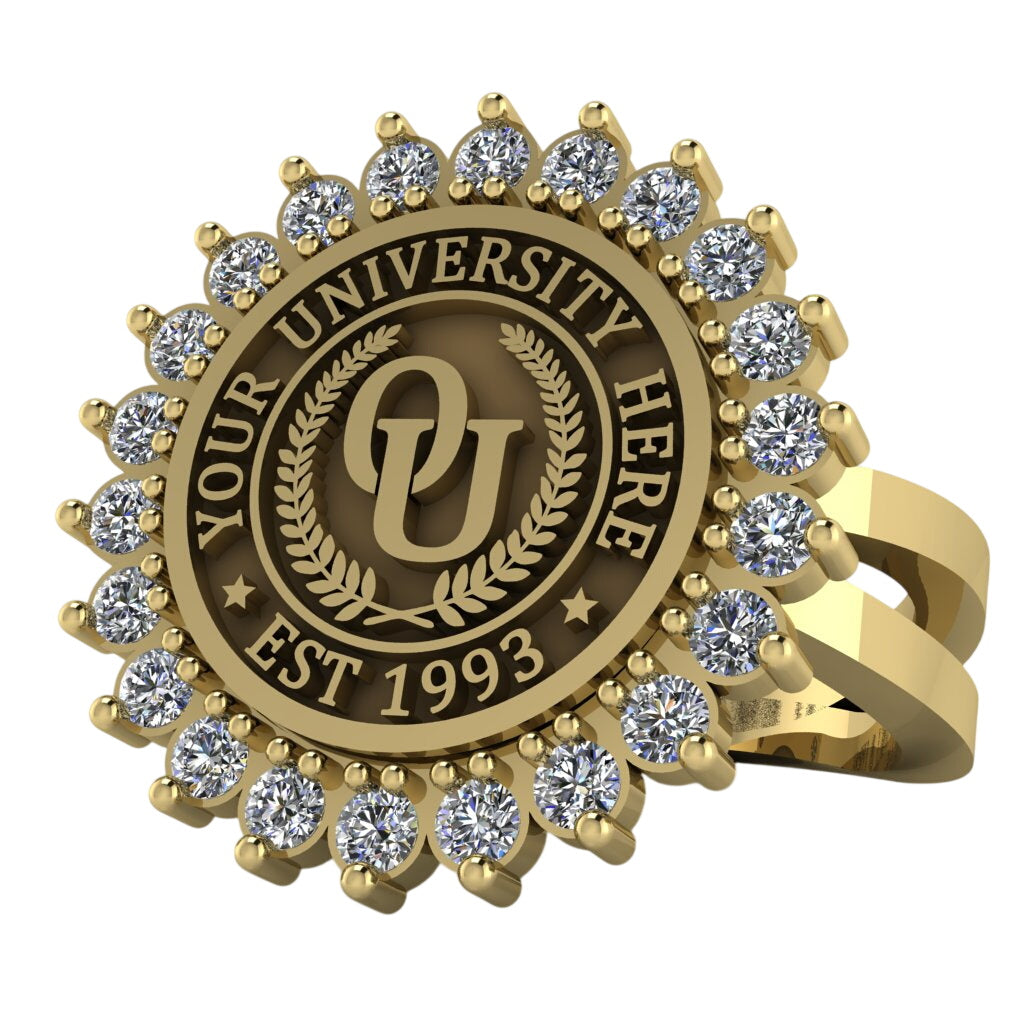 Serku | Knife Edge Band Custom Collage Ring